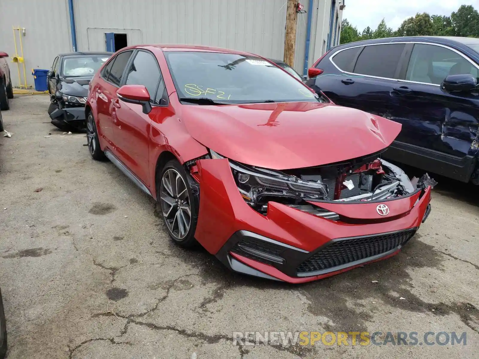 1 Photograph of a damaged car JTDS4MCE6MJ057198 TOYOTA COROLLA 2021