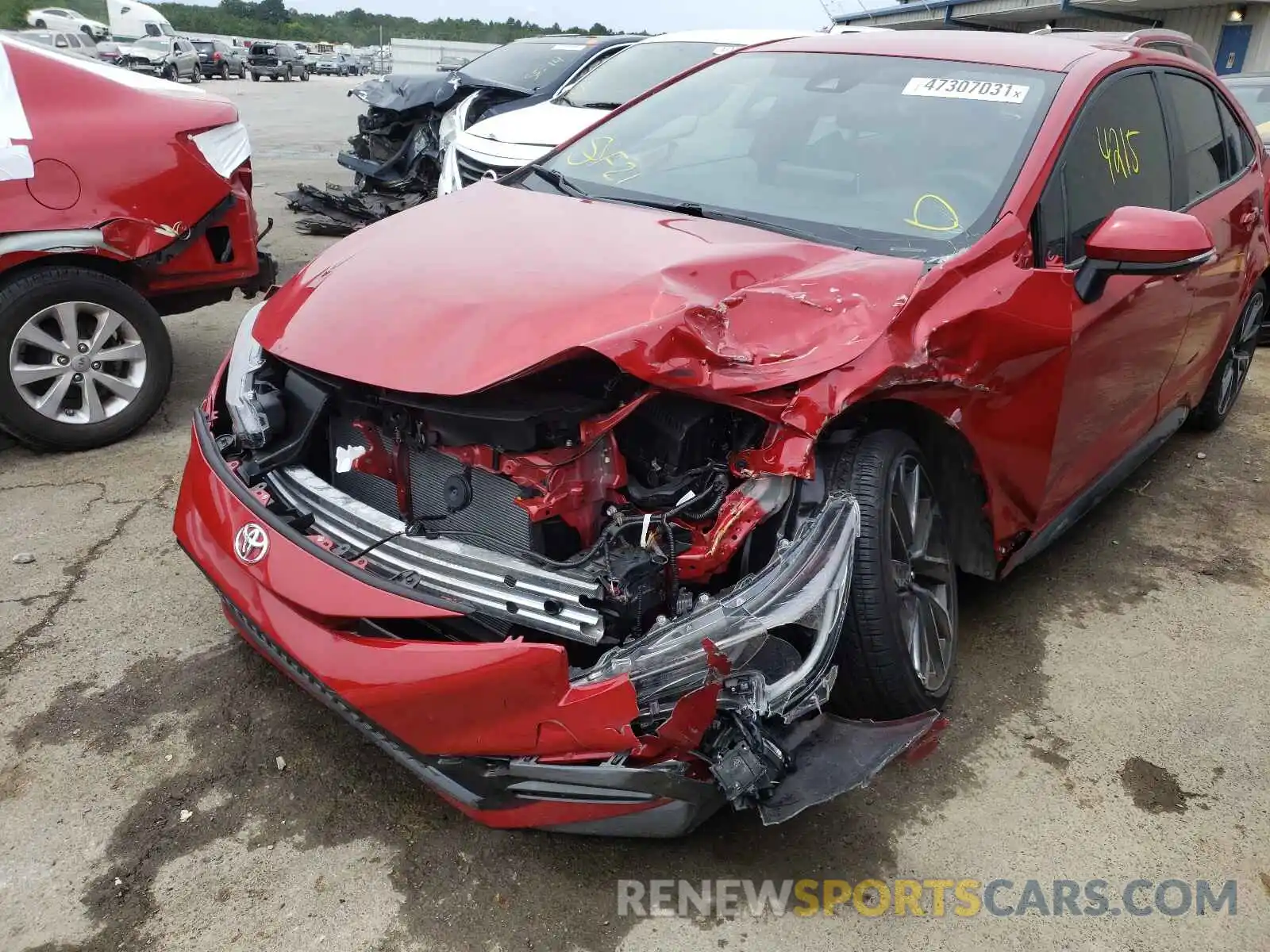 9 Photograph of a damaged car JTDS4MCE6MJ057198 TOYOTA COROLLA 2021