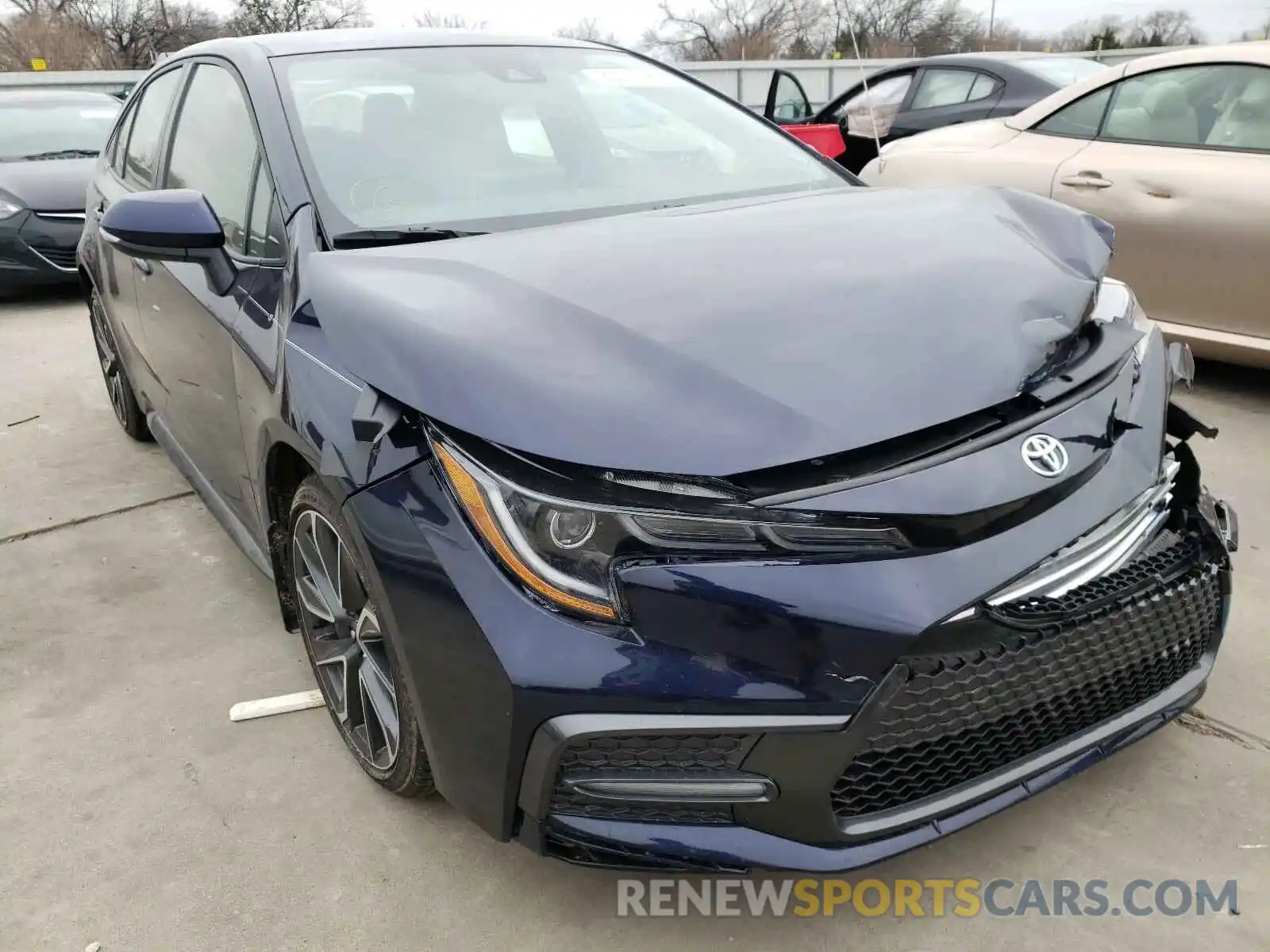 1 Photograph of a damaged car JTDS4MCE6MJ058769 TOYOTA COROLLA 2021