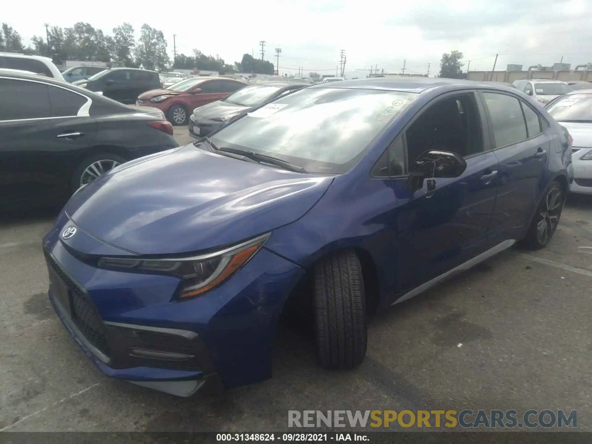 2 Photograph of a damaged car JTDS4MCE6MJ059551 TOYOTA COROLLA 2021