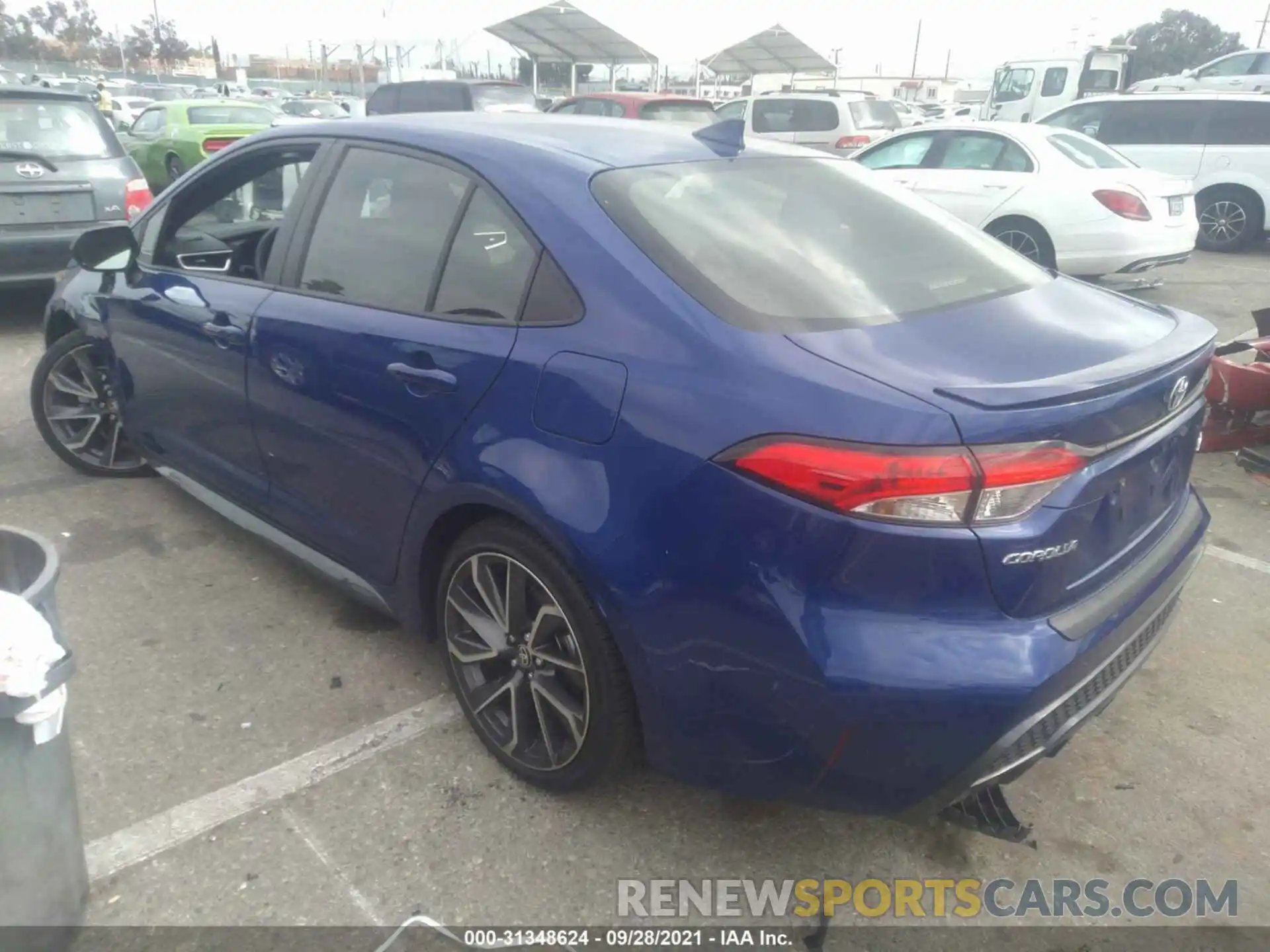 3 Photograph of a damaged car JTDS4MCE6MJ059551 TOYOTA COROLLA 2021