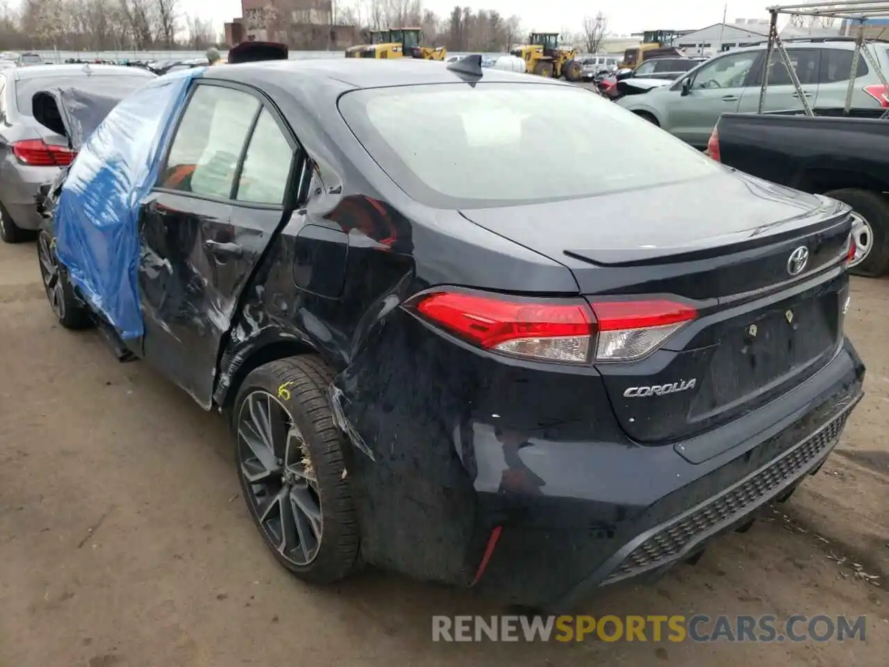 3 Photograph of a damaged car JTDS4MCE6MJ059565 TOYOTA COROLLA 2021