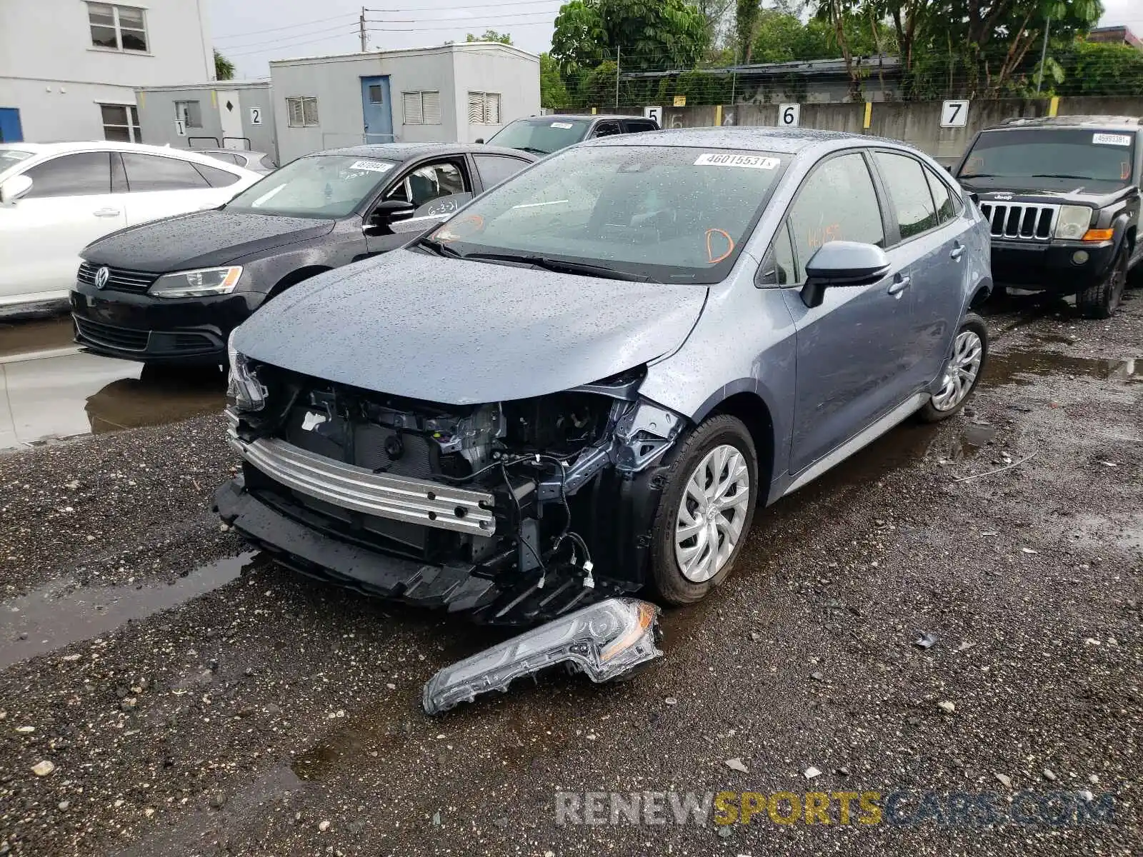 2 Photograph of a damaged car JTDS4MCE6MJ059954 TOYOTA COROLLA 2021