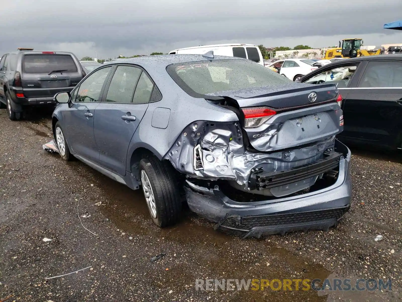 3 Photograph of a damaged car JTDS4MCE6MJ059954 TOYOTA COROLLA 2021