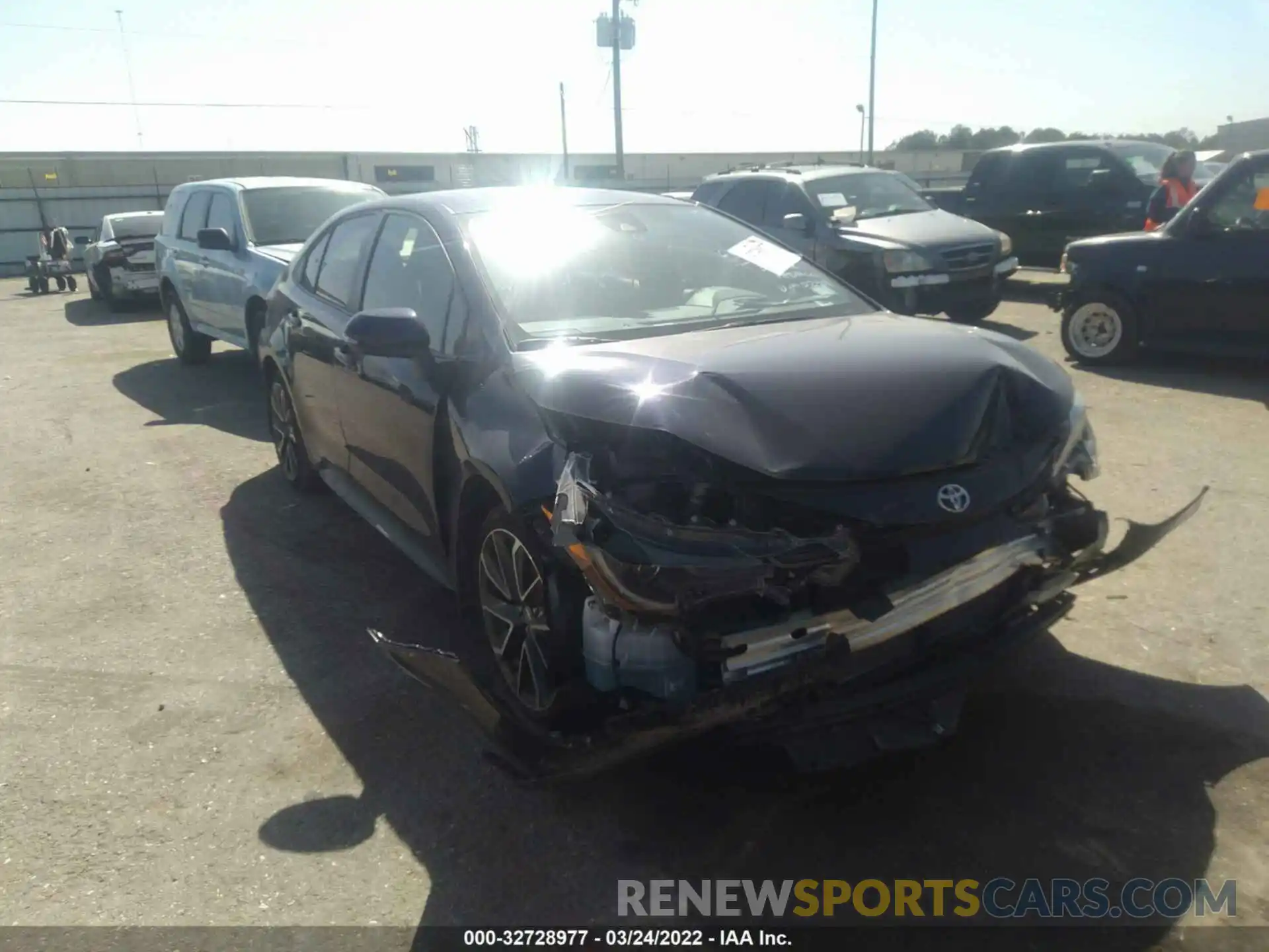 1 Photograph of a damaged car JTDS4MCE6MJ060294 TOYOTA COROLLA 2021