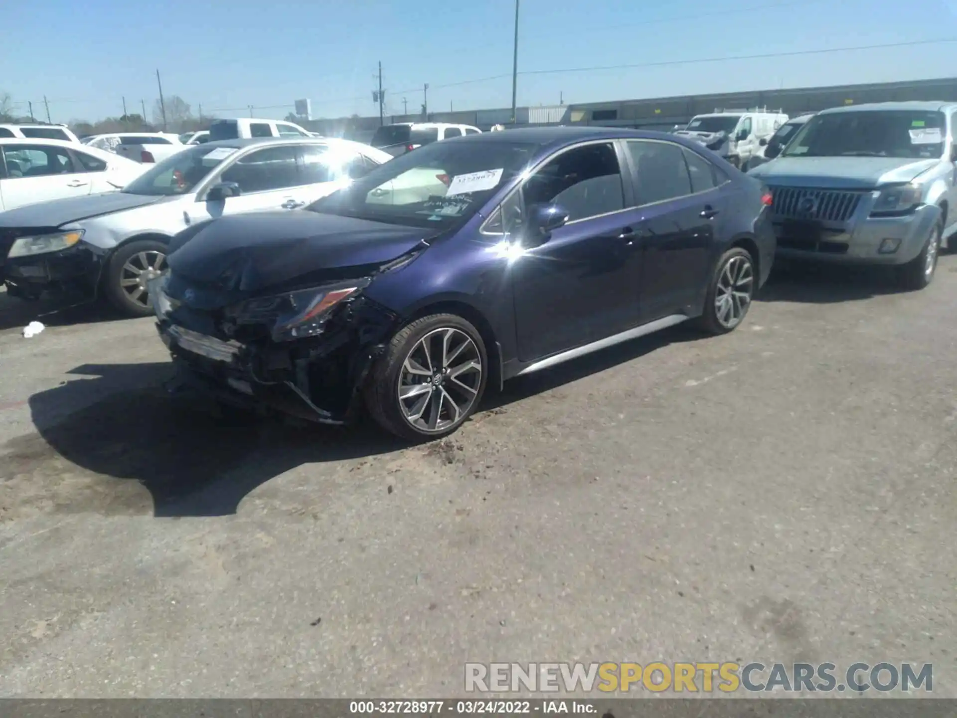 2 Photograph of a damaged car JTDS4MCE6MJ060294 TOYOTA COROLLA 2021