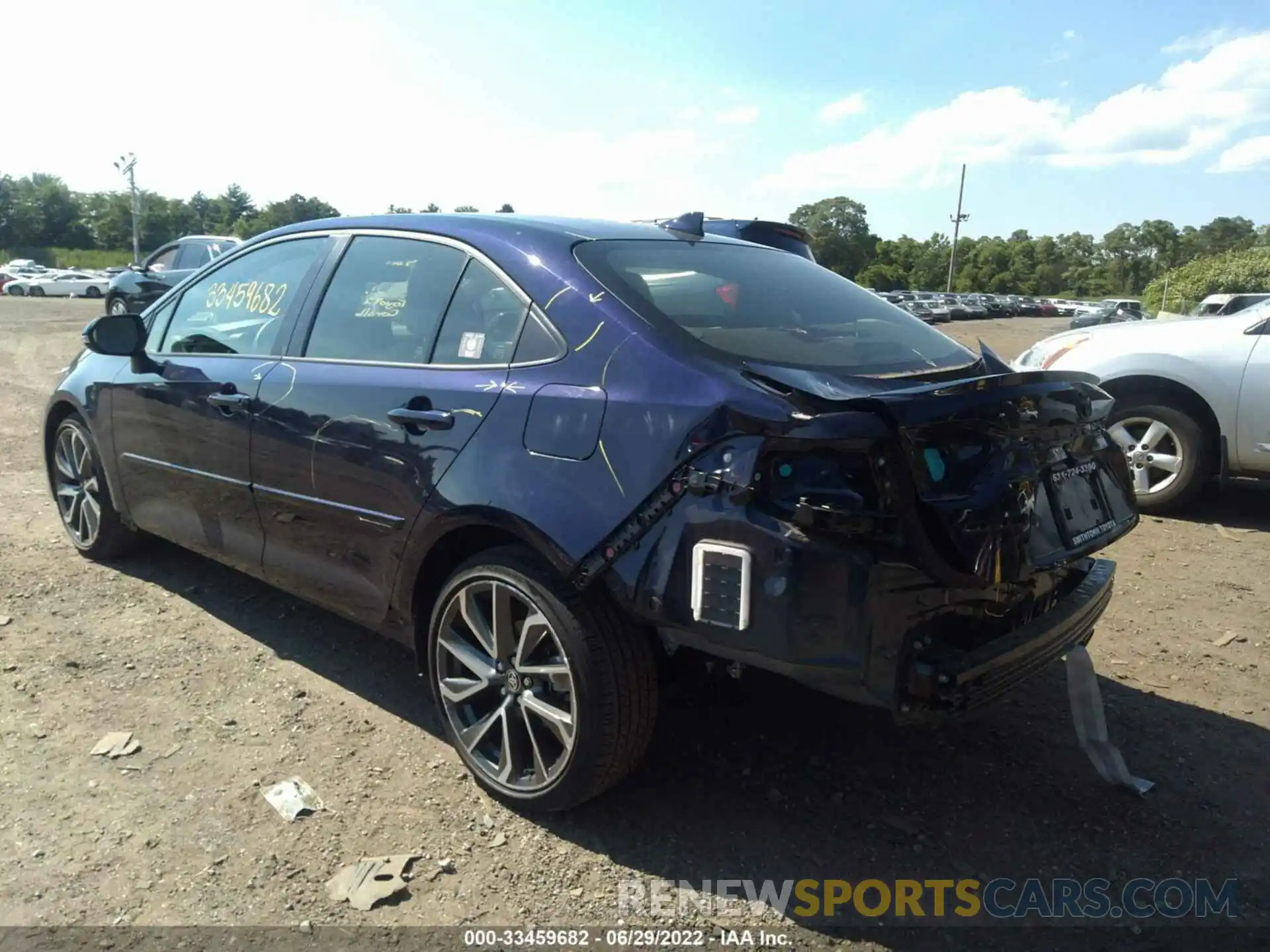 3 Photograph of a damaged car JTDS4MCE6MJ060473 TOYOTA COROLLA 2021