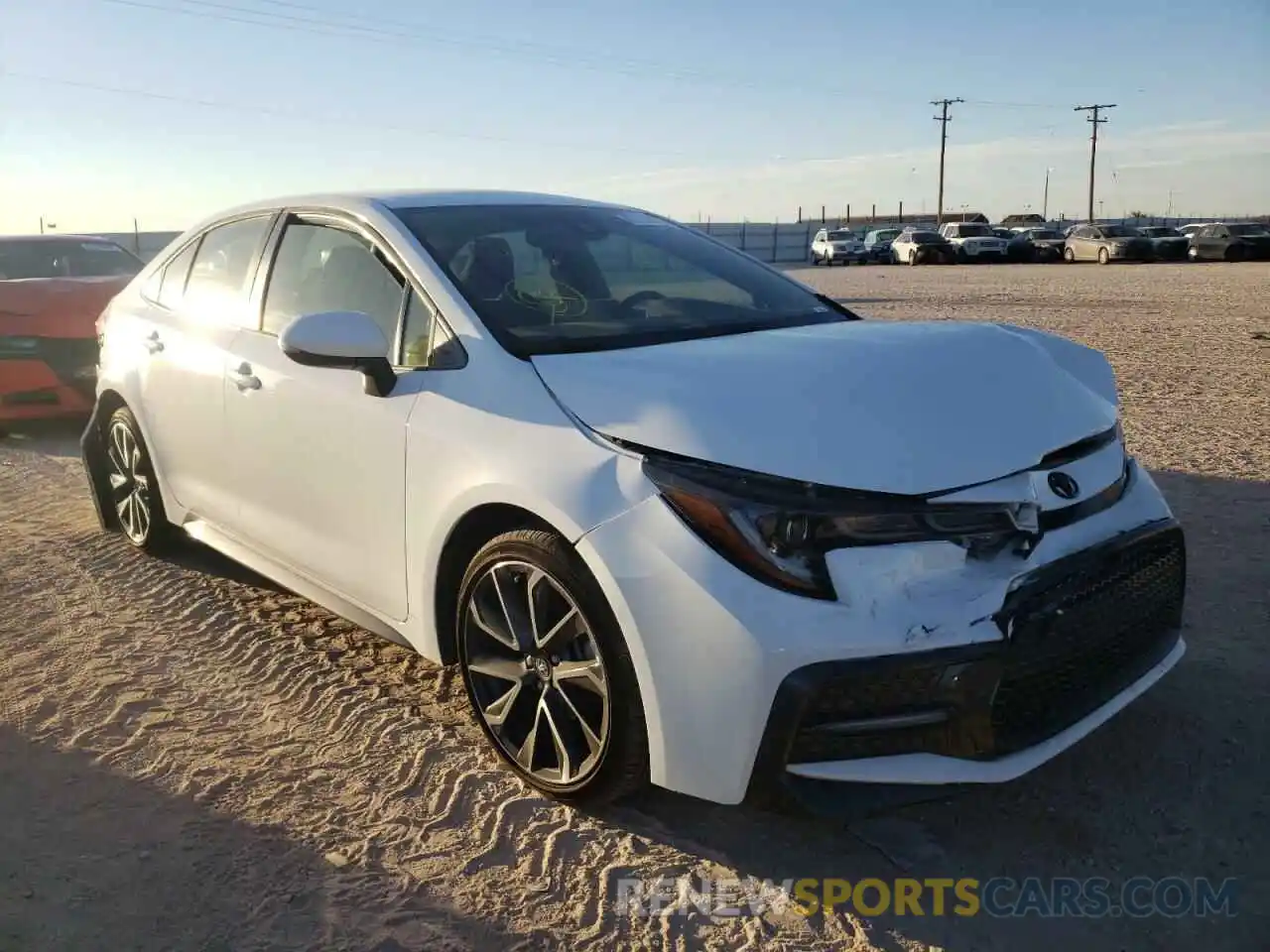 1 Photograph of a damaged car JTDS4MCE6MJ061123 TOYOTA COROLLA 2021