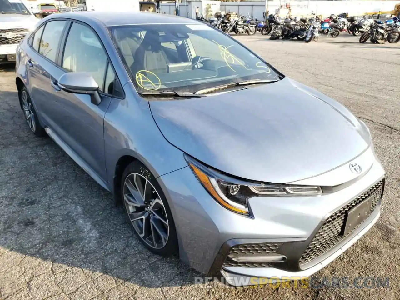 1 Photograph of a damaged car JTDS4MCE6MJ061591 TOYOTA COROLLA 2021