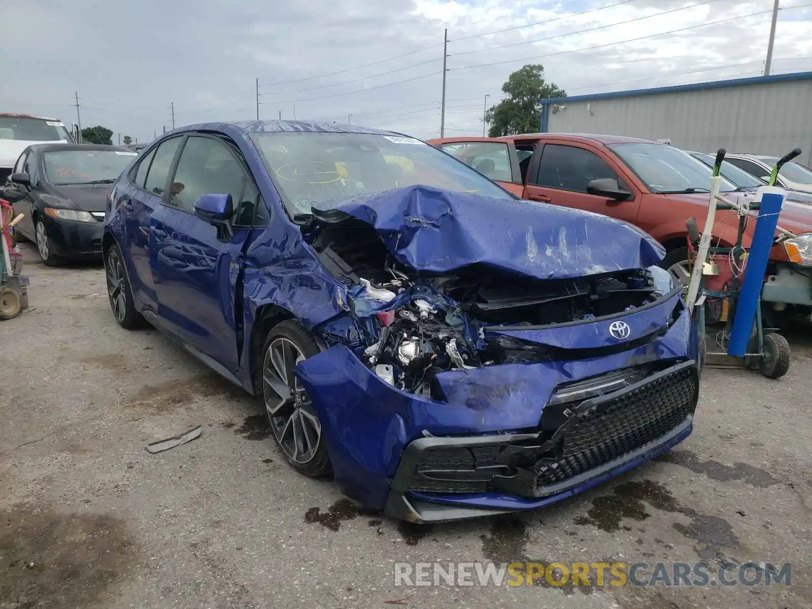 1 Photograph of a damaged car JTDS4MCE6MJ061610 TOYOTA COROLLA 2021