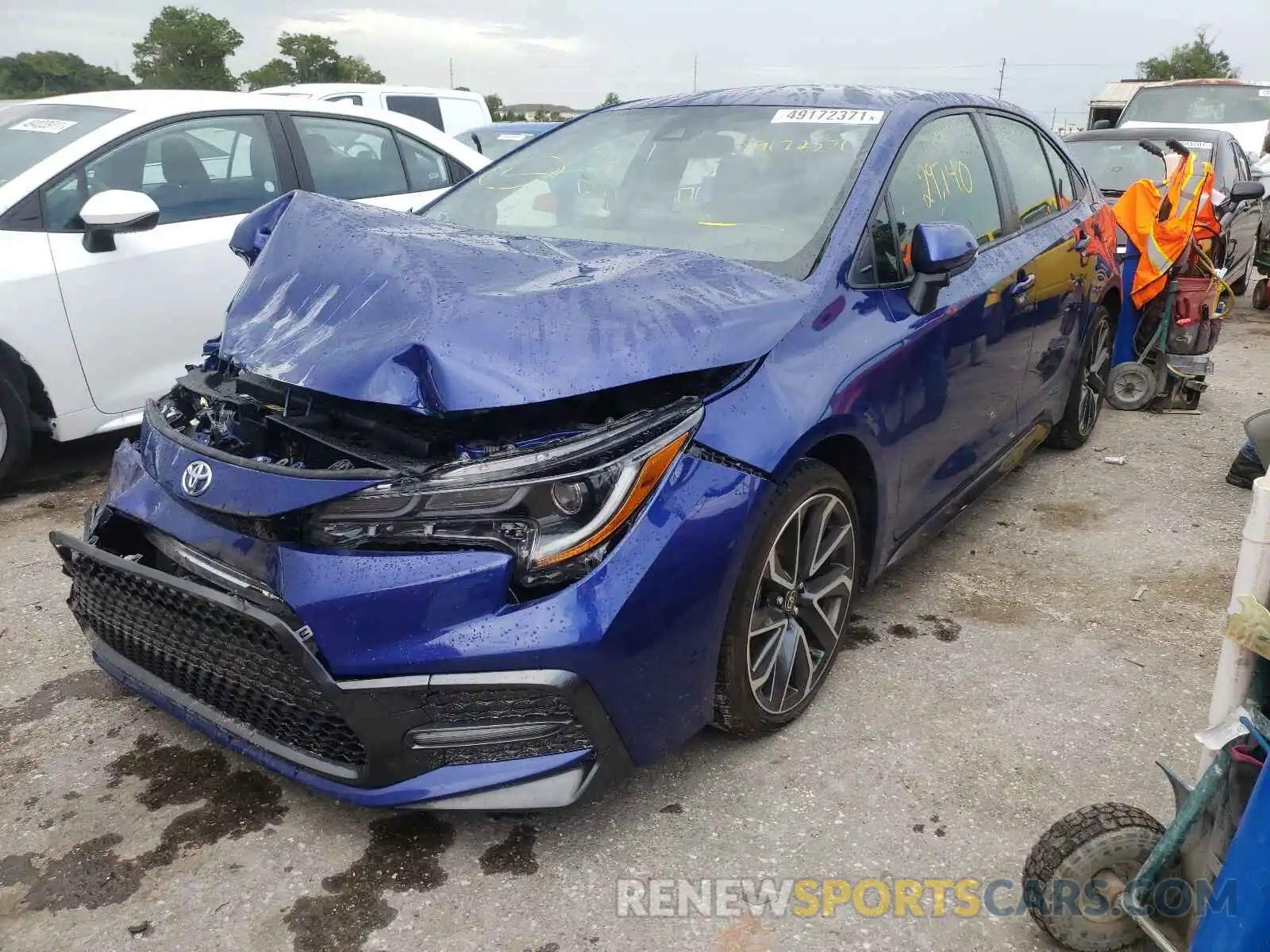 2 Photograph of a damaged car JTDS4MCE6MJ061610 TOYOTA COROLLA 2021