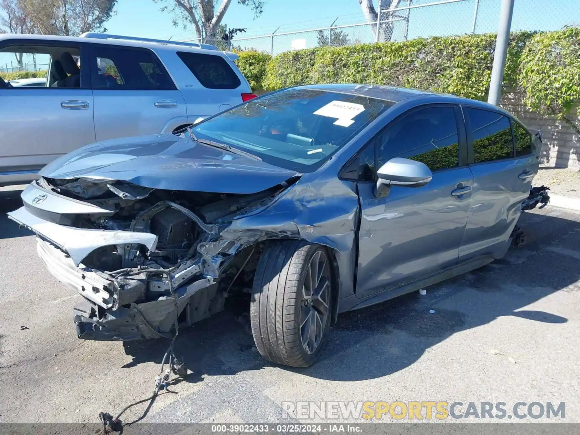 2 Photograph of a damaged car JTDS4MCE6MJ061672 TOYOTA COROLLA 2021