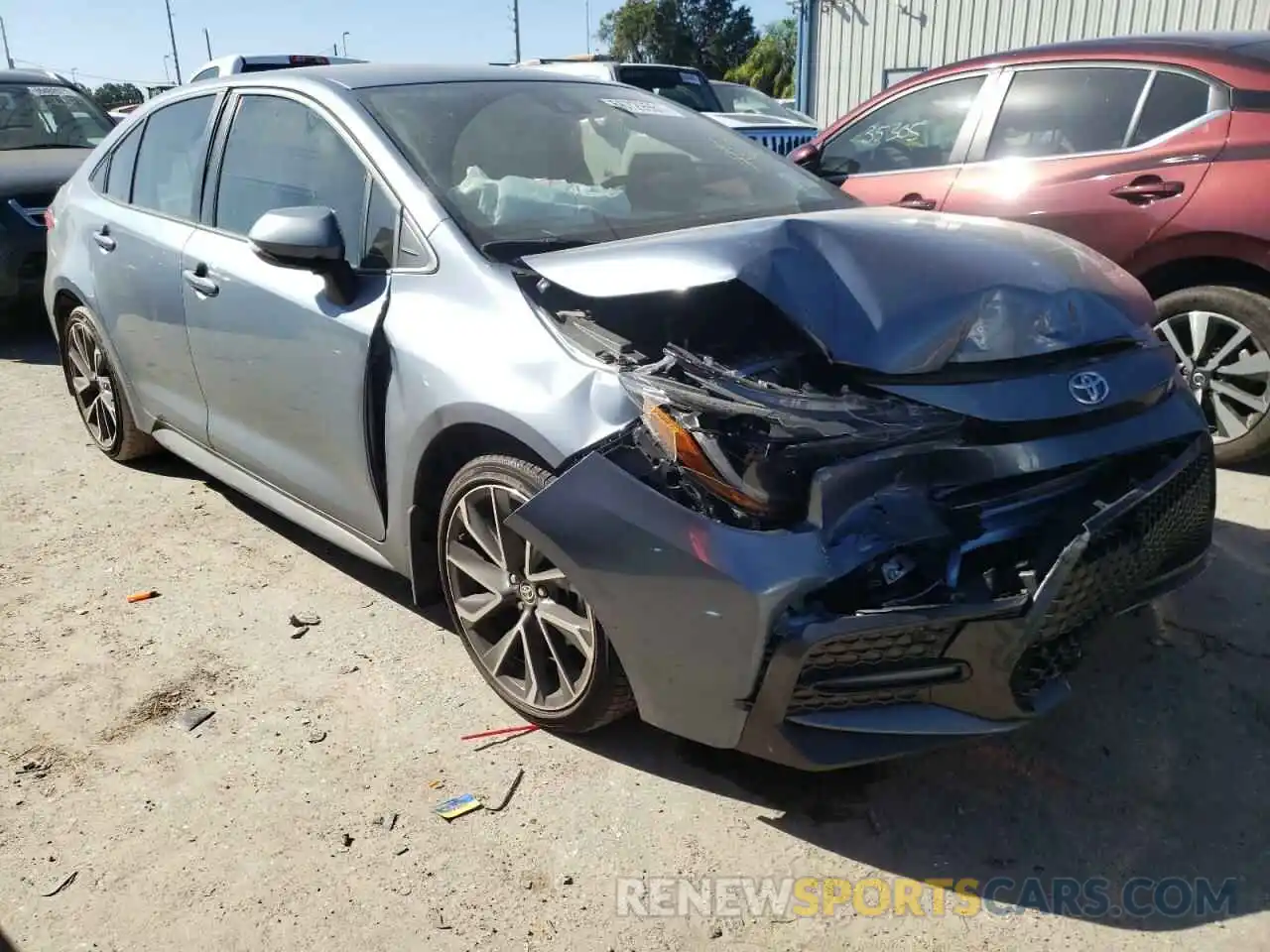 1 Photograph of a damaged car JTDS4MCE6MJ061946 TOYOTA COROLLA 2021