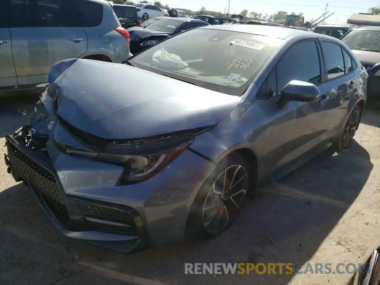 2 Photograph of a damaged car JTDS4MCE6MJ061946 TOYOTA COROLLA 2021