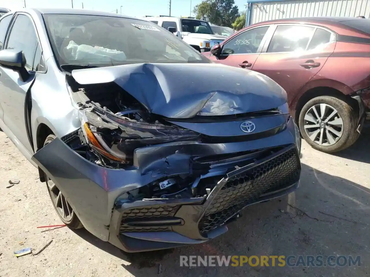 9 Photograph of a damaged car JTDS4MCE6MJ061946 TOYOTA COROLLA 2021