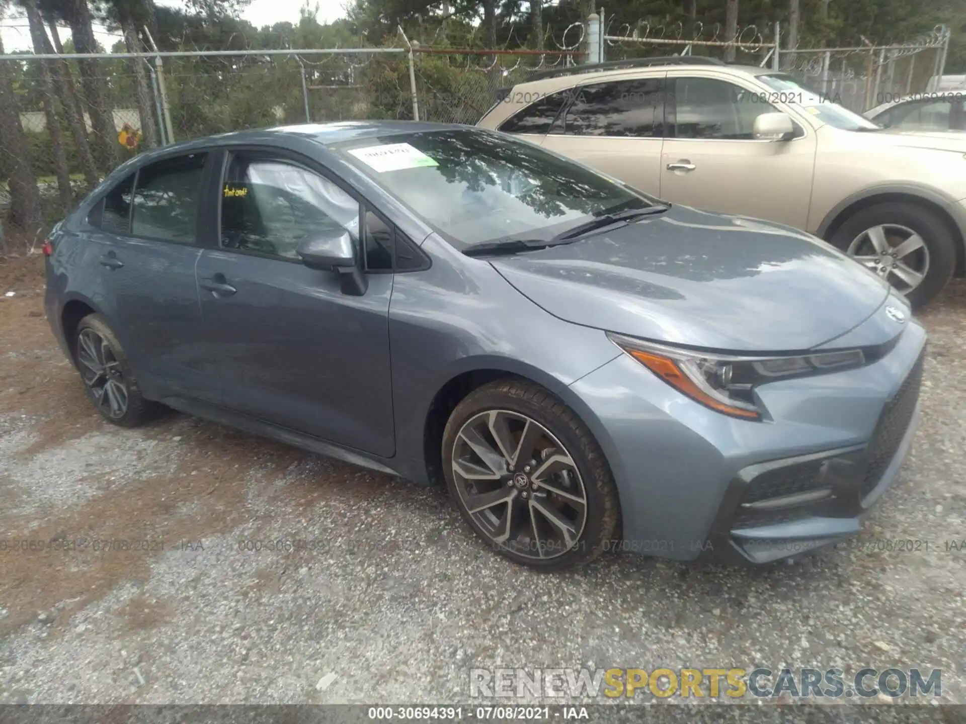 1 Photograph of a damaged car JTDS4MCE6MJ062742 TOYOTA COROLLA 2021