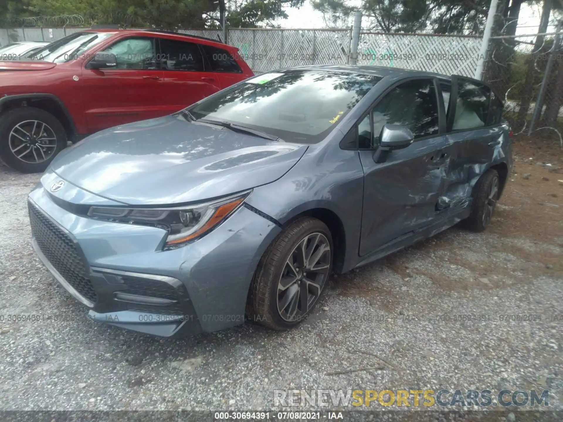 2 Photograph of a damaged car JTDS4MCE6MJ062742 TOYOTA COROLLA 2021