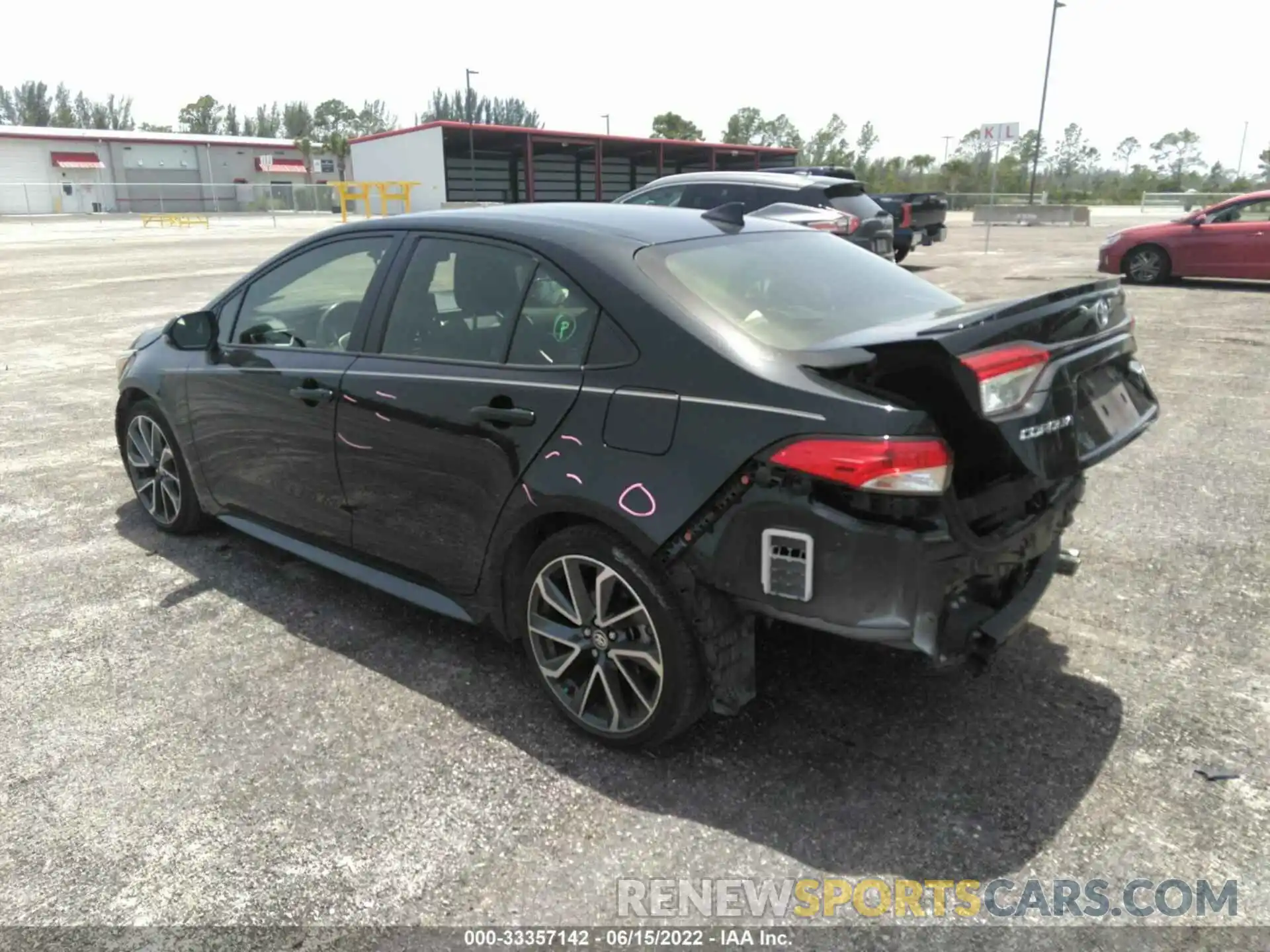 3 Photograph of a damaged car JTDS4MCE6MJ063423 TOYOTA COROLLA 2021