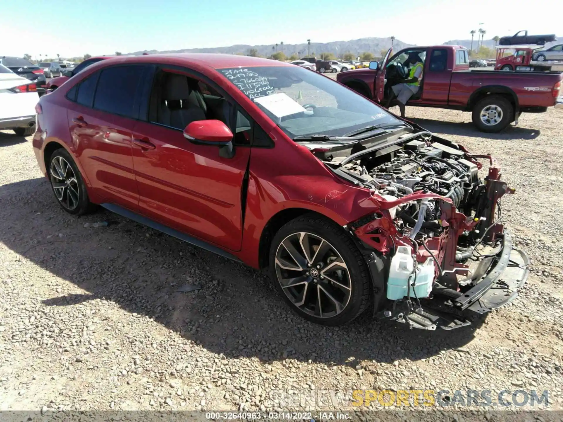 1 Photograph of a damaged car JTDS4MCE6MJ064006 TOYOTA COROLLA 2021