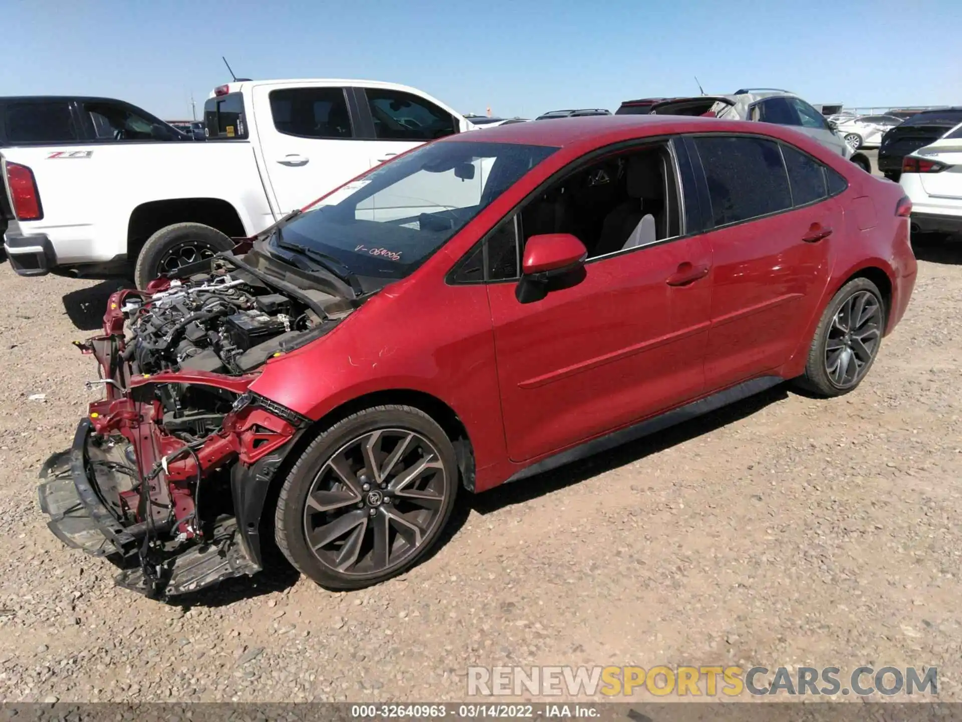 2 Photograph of a damaged car JTDS4MCE6MJ064006 TOYOTA COROLLA 2021