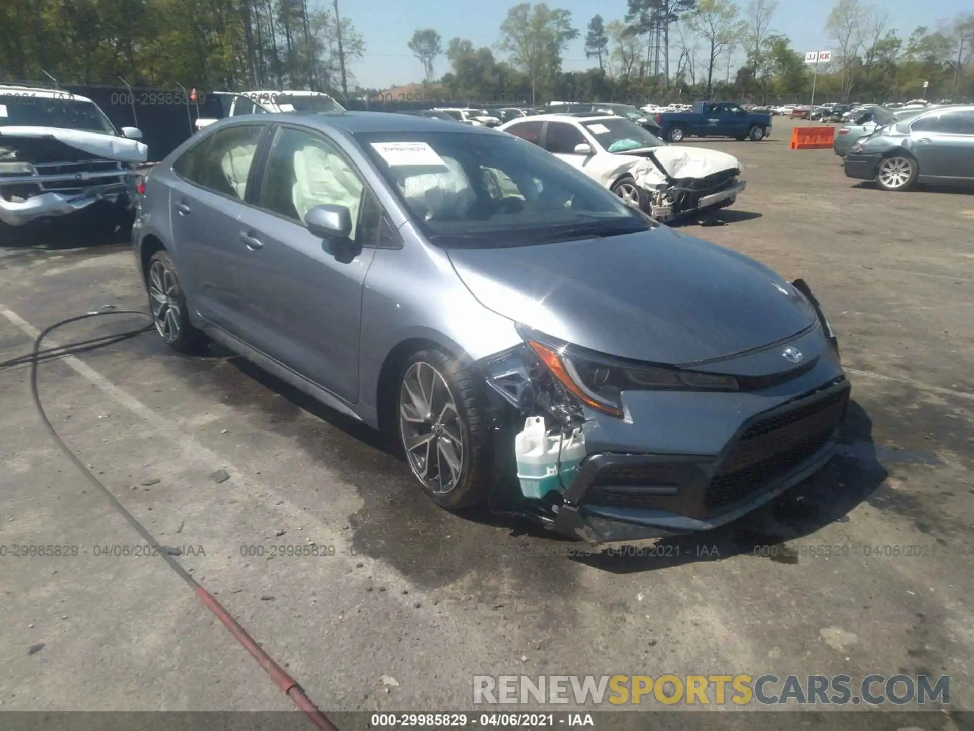 1 Photograph of a damaged car JTDS4MCE6MJ064345 TOYOTA COROLLA 2021