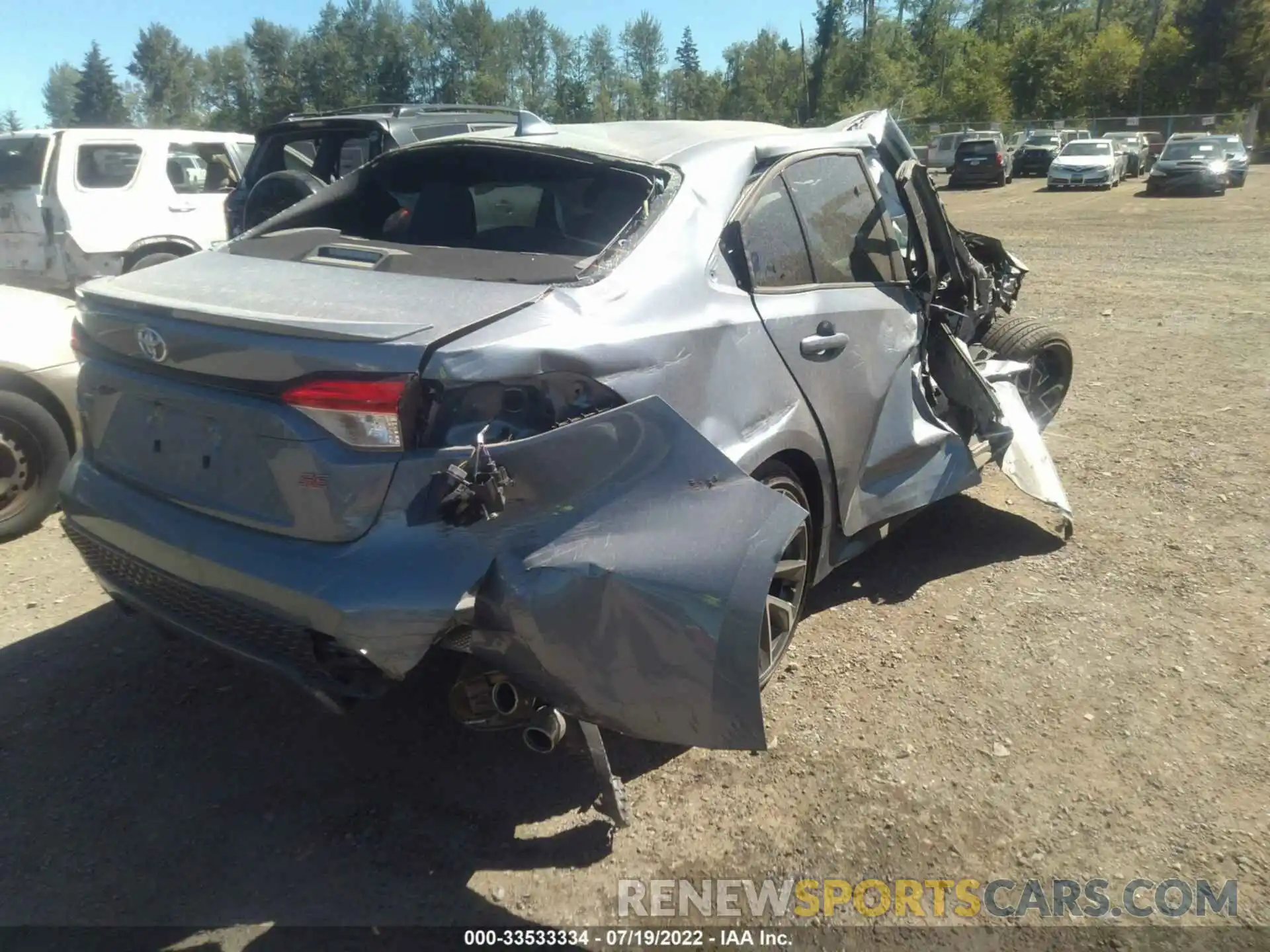 4 Photograph of a damaged car JTDS4MCE6MJ065754 TOYOTA COROLLA 2021