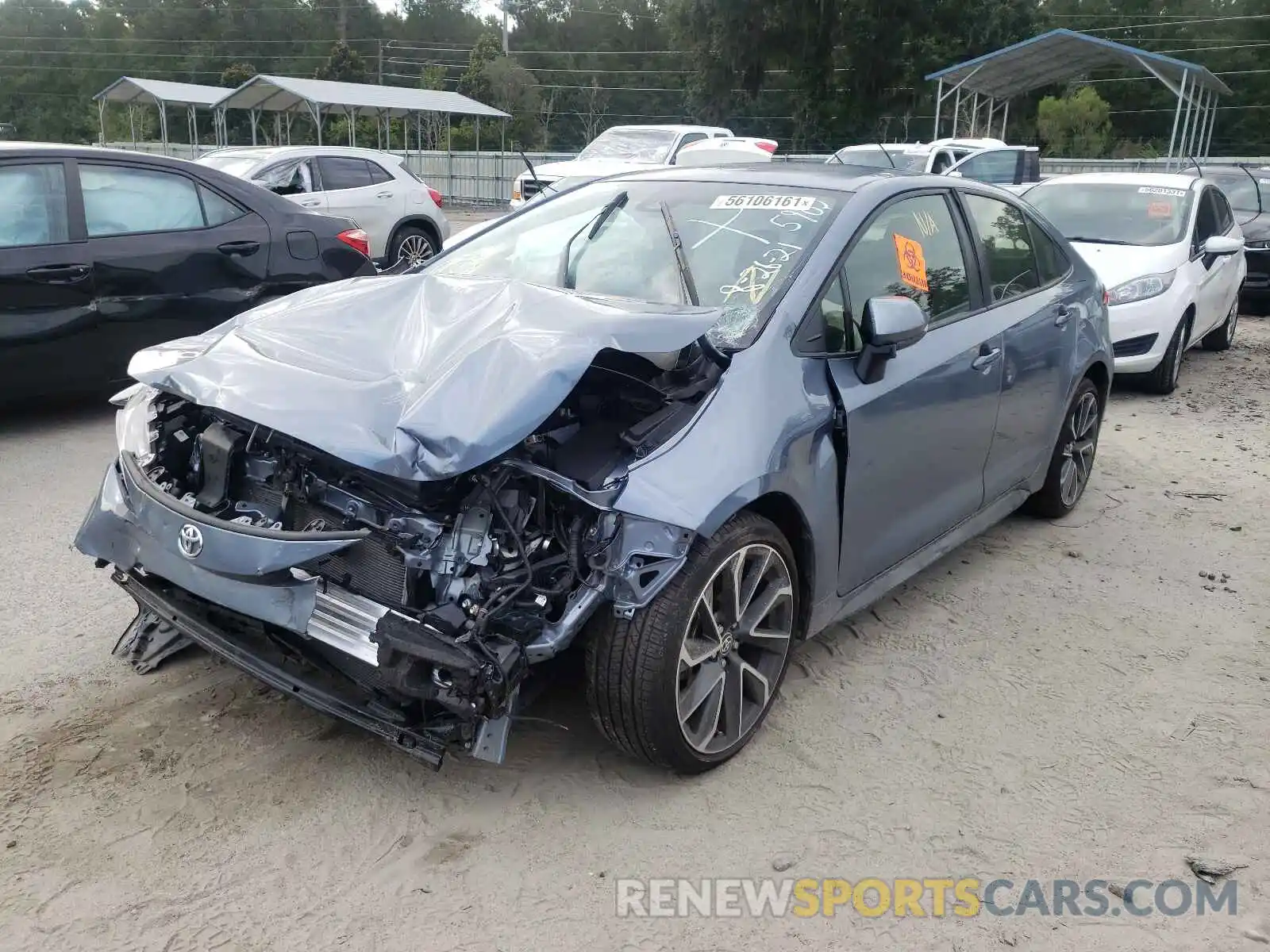 2 Photograph of a damaged car JTDS4MCE6MJ065902 TOYOTA COROLLA 2021