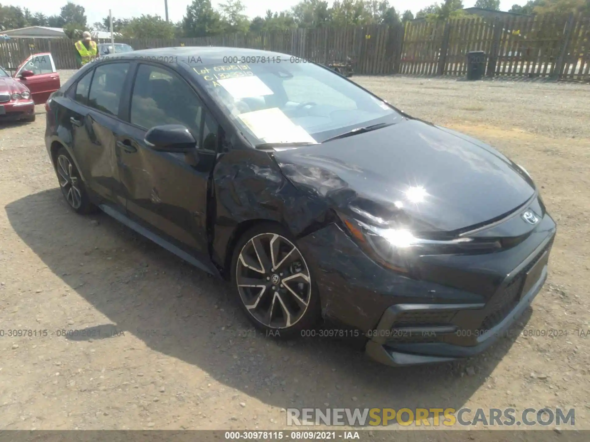 1 Photograph of a damaged car JTDS4MCE6MJ066032 TOYOTA COROLLA 2021