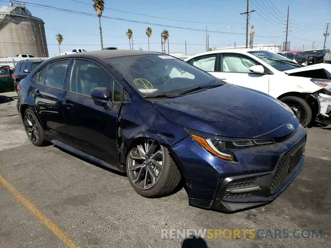 1 Photograph of a damaged car JTDS4MCE6MJ067245 TOYOTA COROLLA 2021