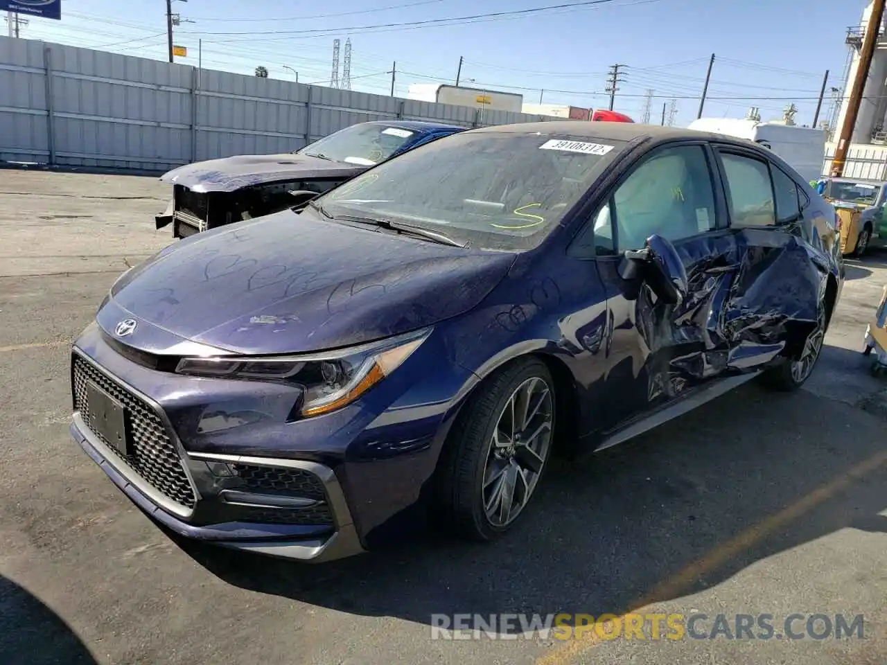 2 Photograph of a damaged car JTDS4MCE6MJ067245 TOYOTA COROLLA 2021