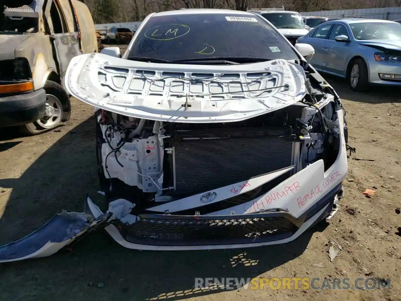 9 Photograph of a damaged car JTDS4MCE6MJ067455 TOYOTA COROLLA 2021