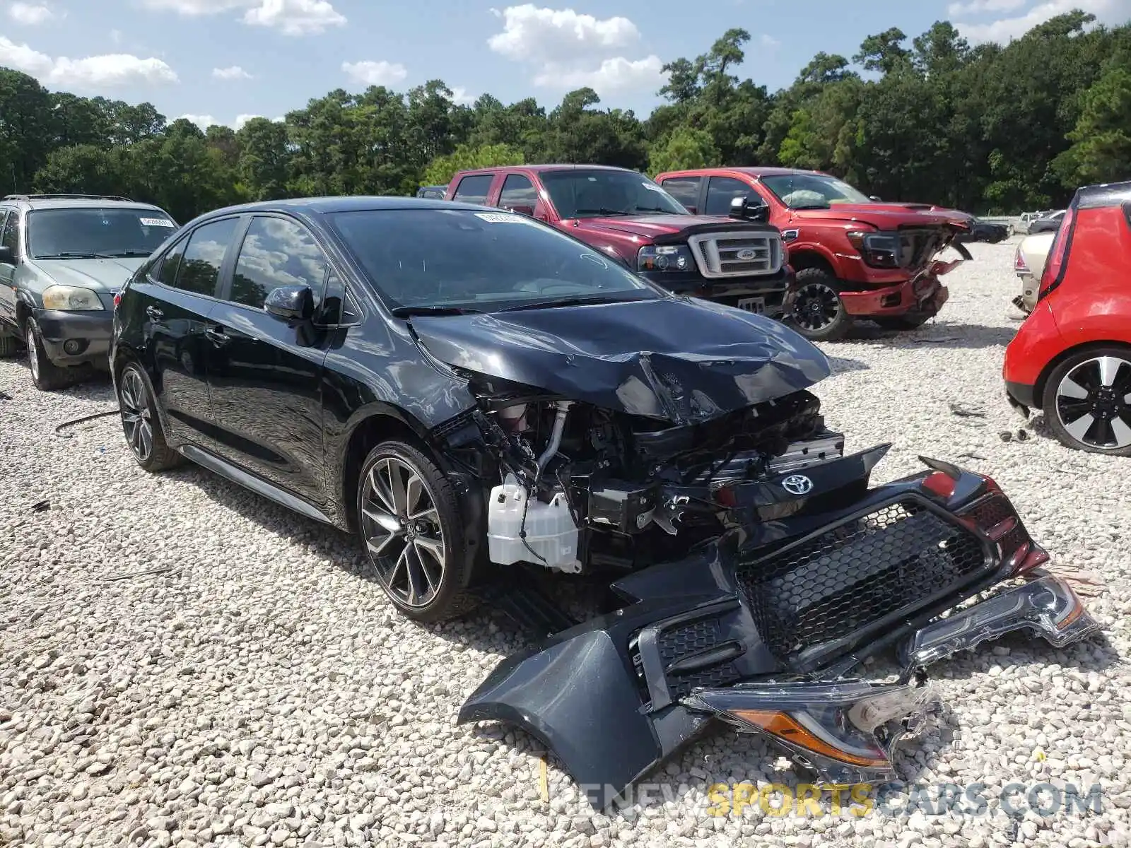 1 Photograph of a damaged car JTDS4MCE6MJ067505 TOYOTA COROLLA 2021