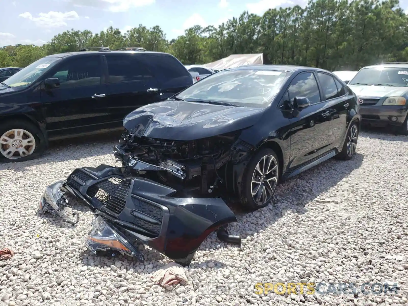 2 Photograph of a damaged car JTDS4MCE6MJ067505 TOYOTA COROLLA 2021