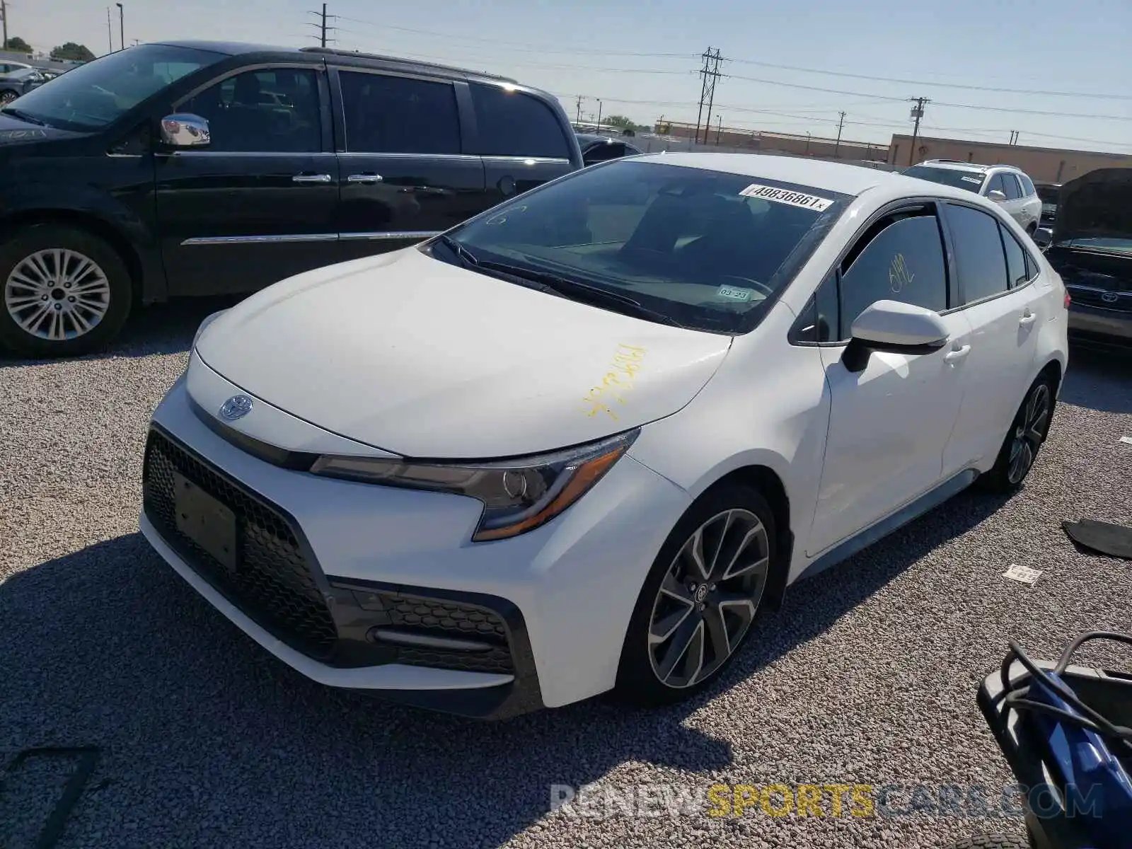 2 Photograph of a damaged car JTDS4MCE6MJ067973 TOYOTA COROLLA 2021