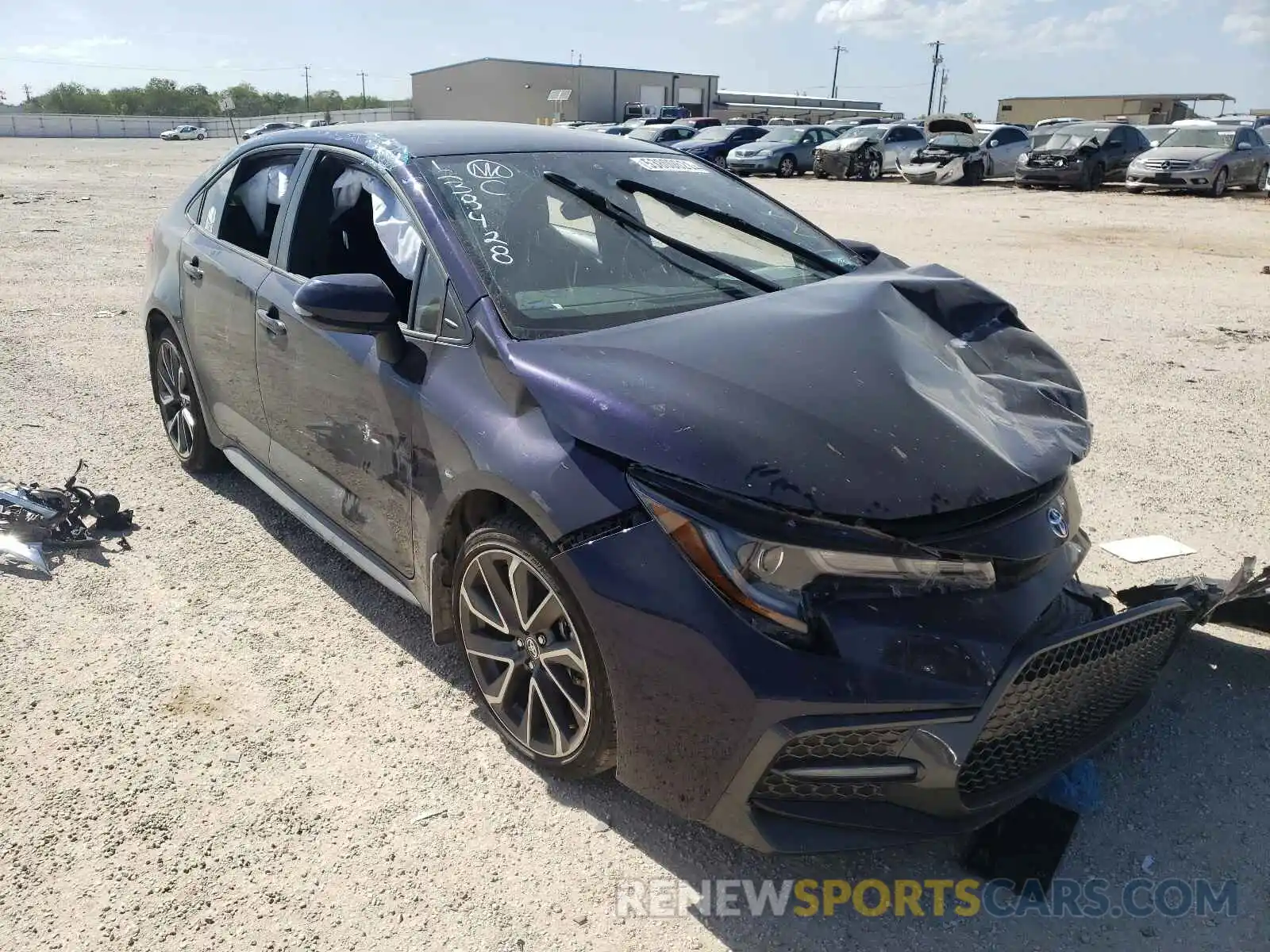 1 Photograph of a damaged car JTDS4MCE6MJ069092 TOYOTA COROLLA 2021