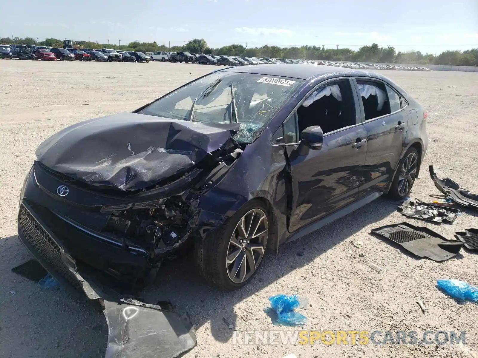 2 Photograph of a damaged car JTDS4MCE6MJ069092 TOYOTA COROLLA 2021