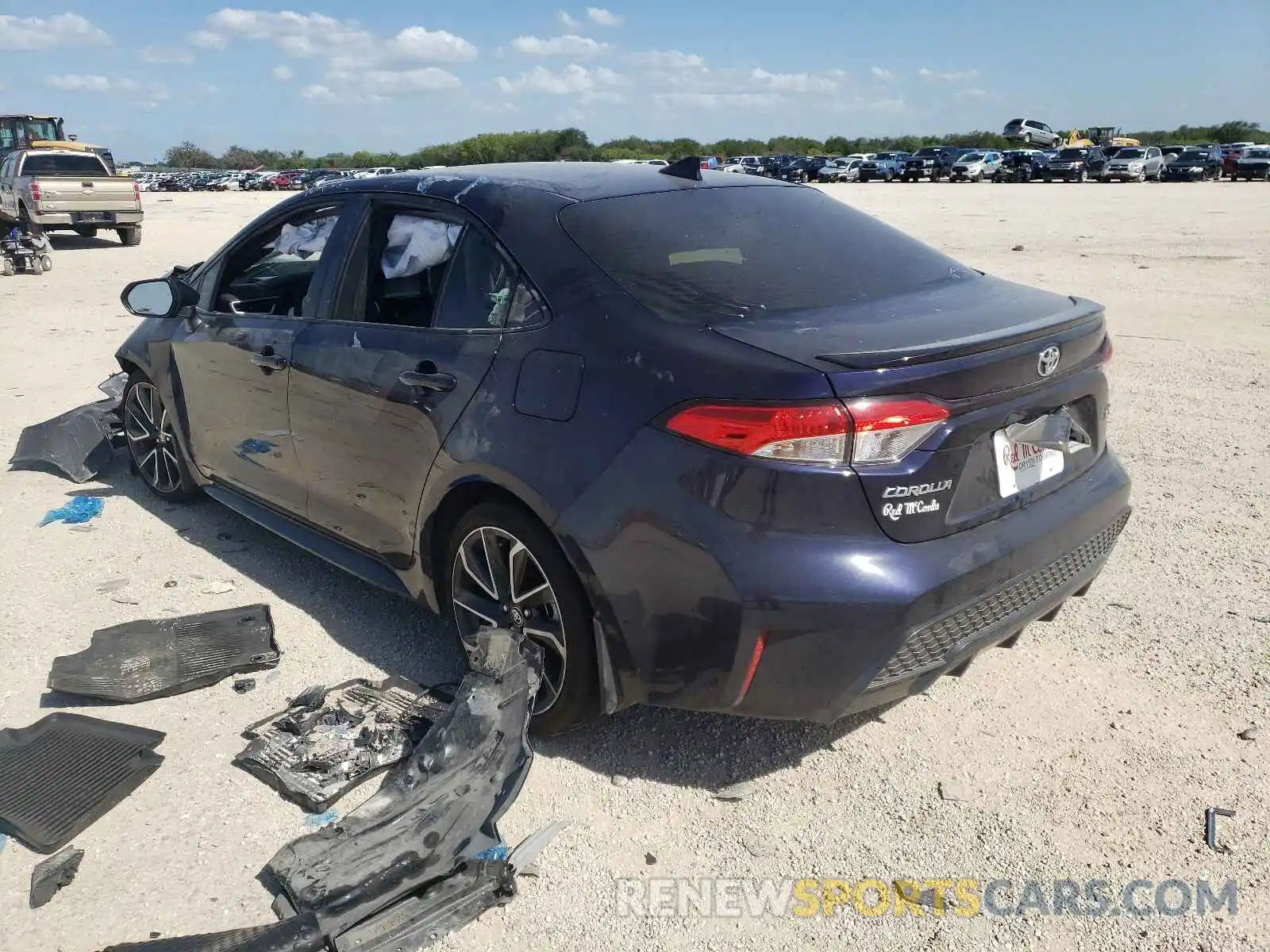 3 Photograph of a damaged car JTDS4MCE6MJ069092 TOYOTA COROLLA 2021