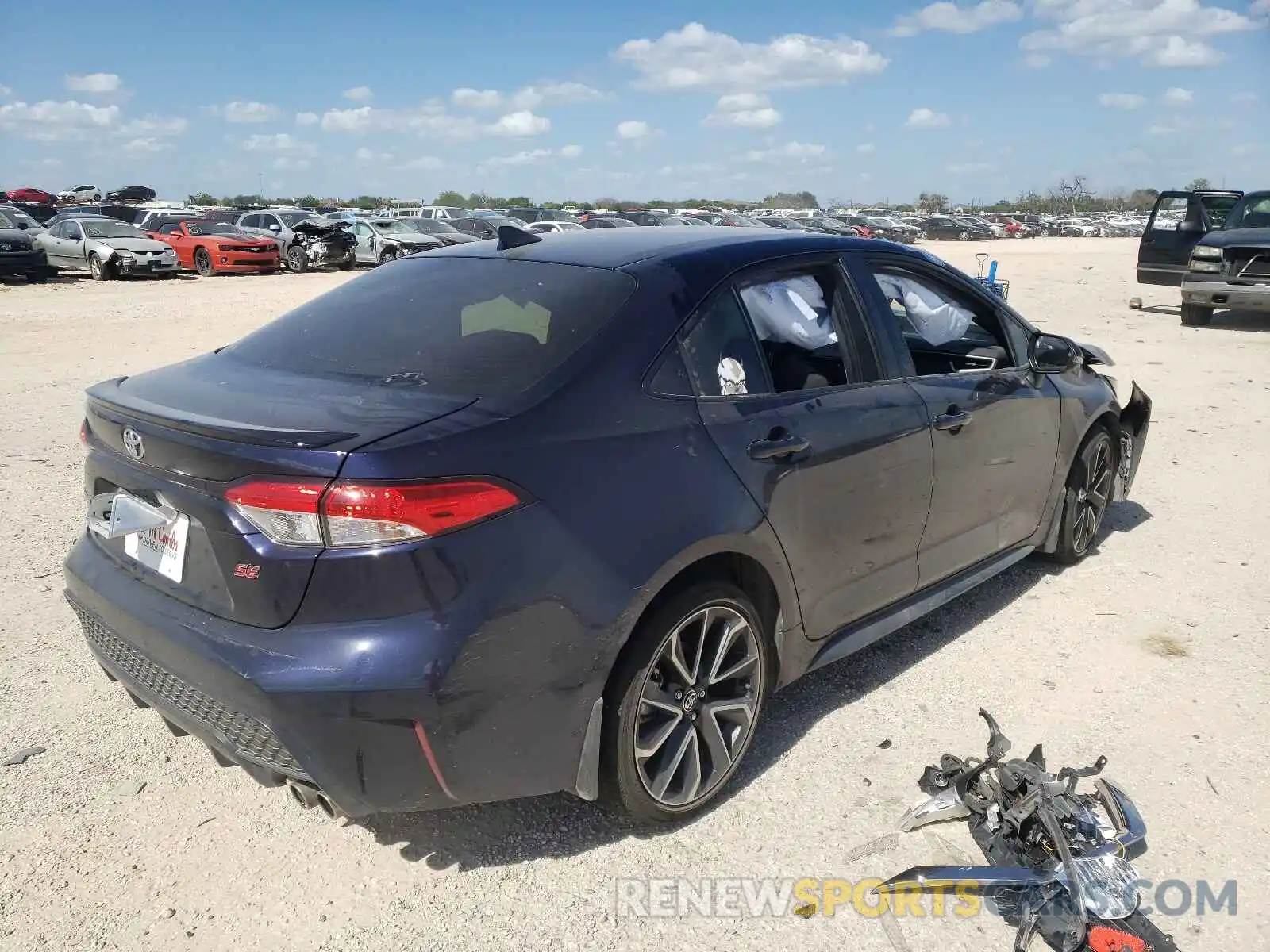 4 Photograph of a damaged car JTDS4MCE6MJ069092 TOYOTA COROLLA 2021