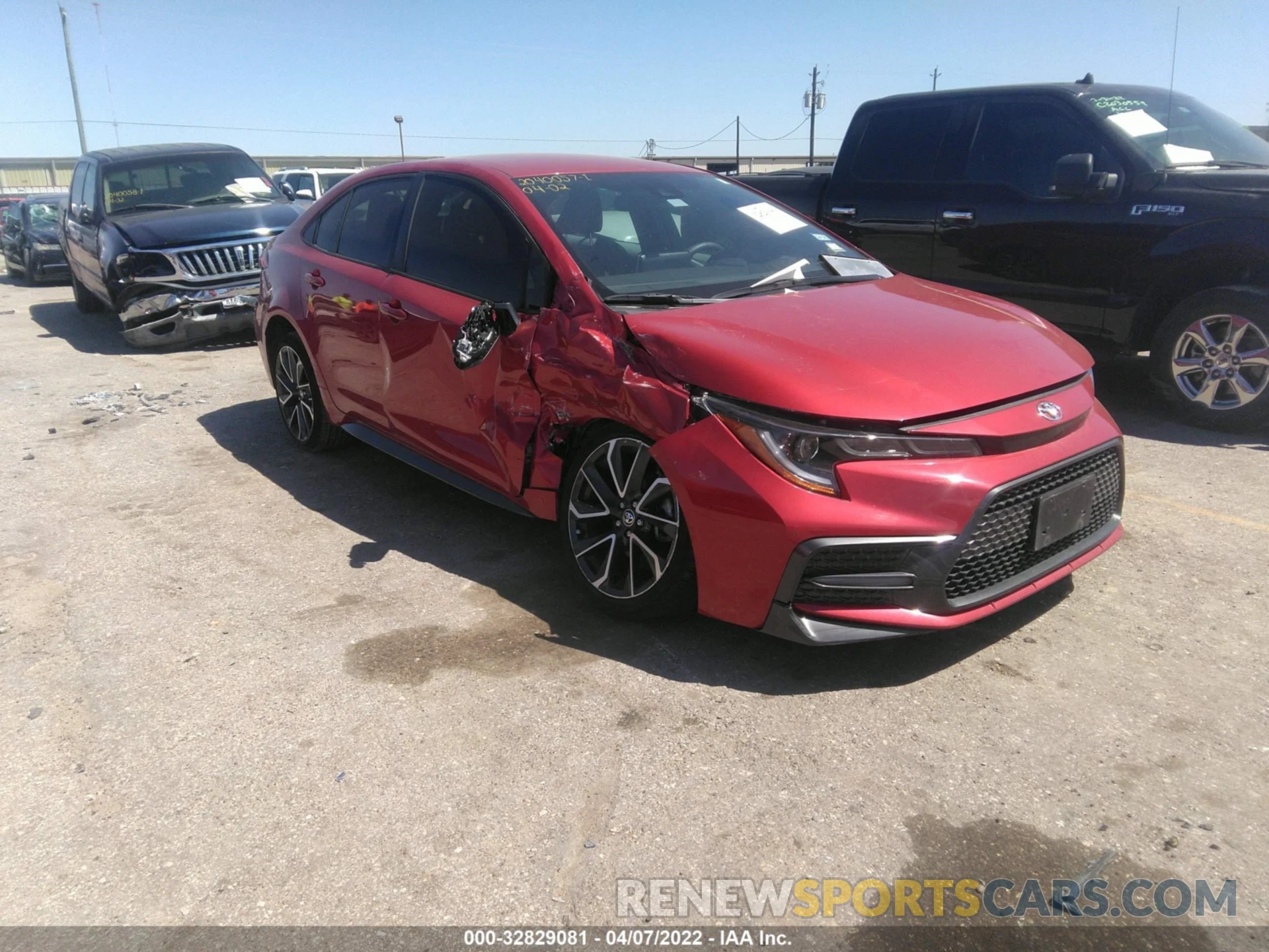 1 Photograph of a damaged car JTDS4MCE6MJ070209 TOYOTA COROLLA 2021