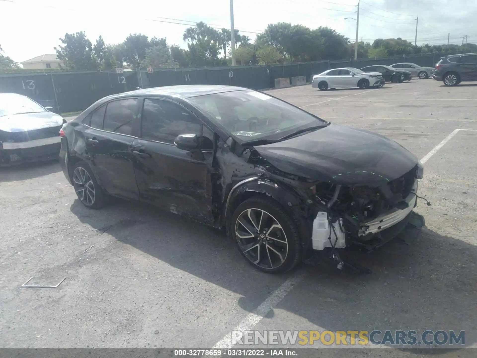 1 Photograph of a damaged car JTDS4MCE6MJ071828 TOYOTA COROLLA 2021