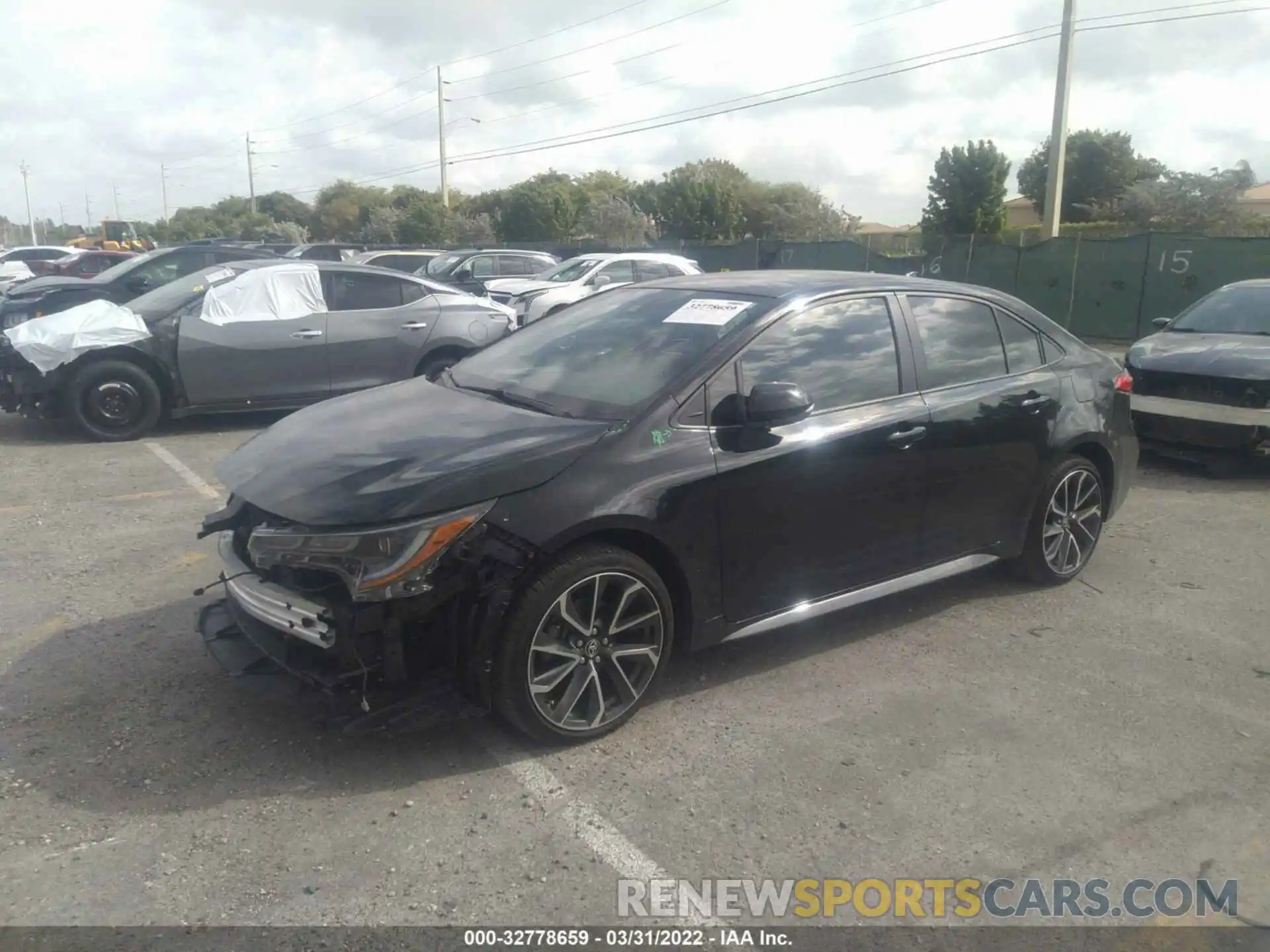 2 Photograph of a damaged car JTDS4MCE6MJ071828 TOYOTA COROLLA 2021