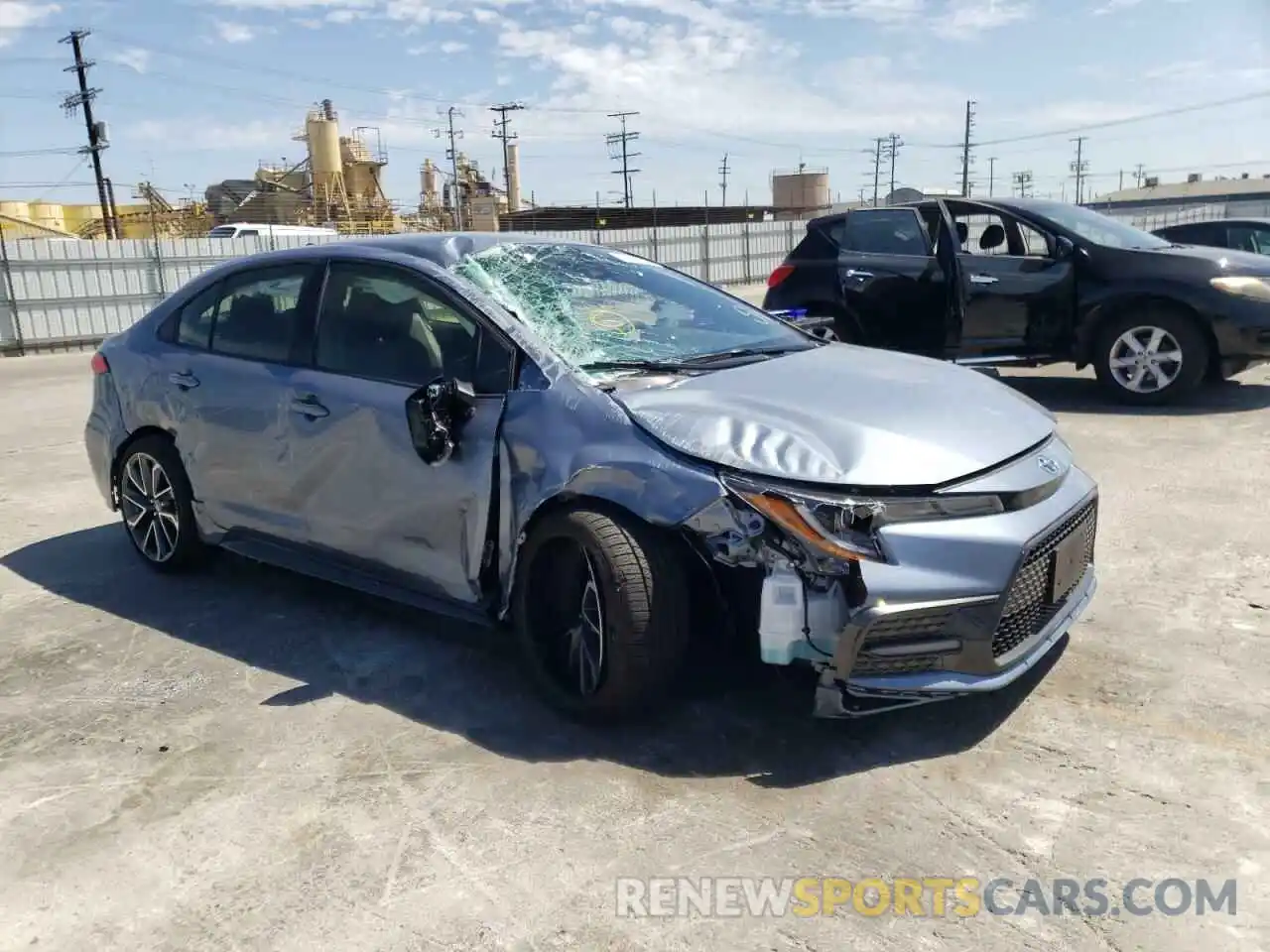 1 Photograph of a damaged car JTDS4MCE6MJ072770 TOYOTA COROLLA 2021