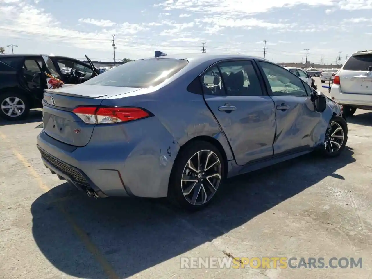 4 Photograph of a damaged car JTDS4MCE6MJ072770 TOYOTA COROLLA 2021