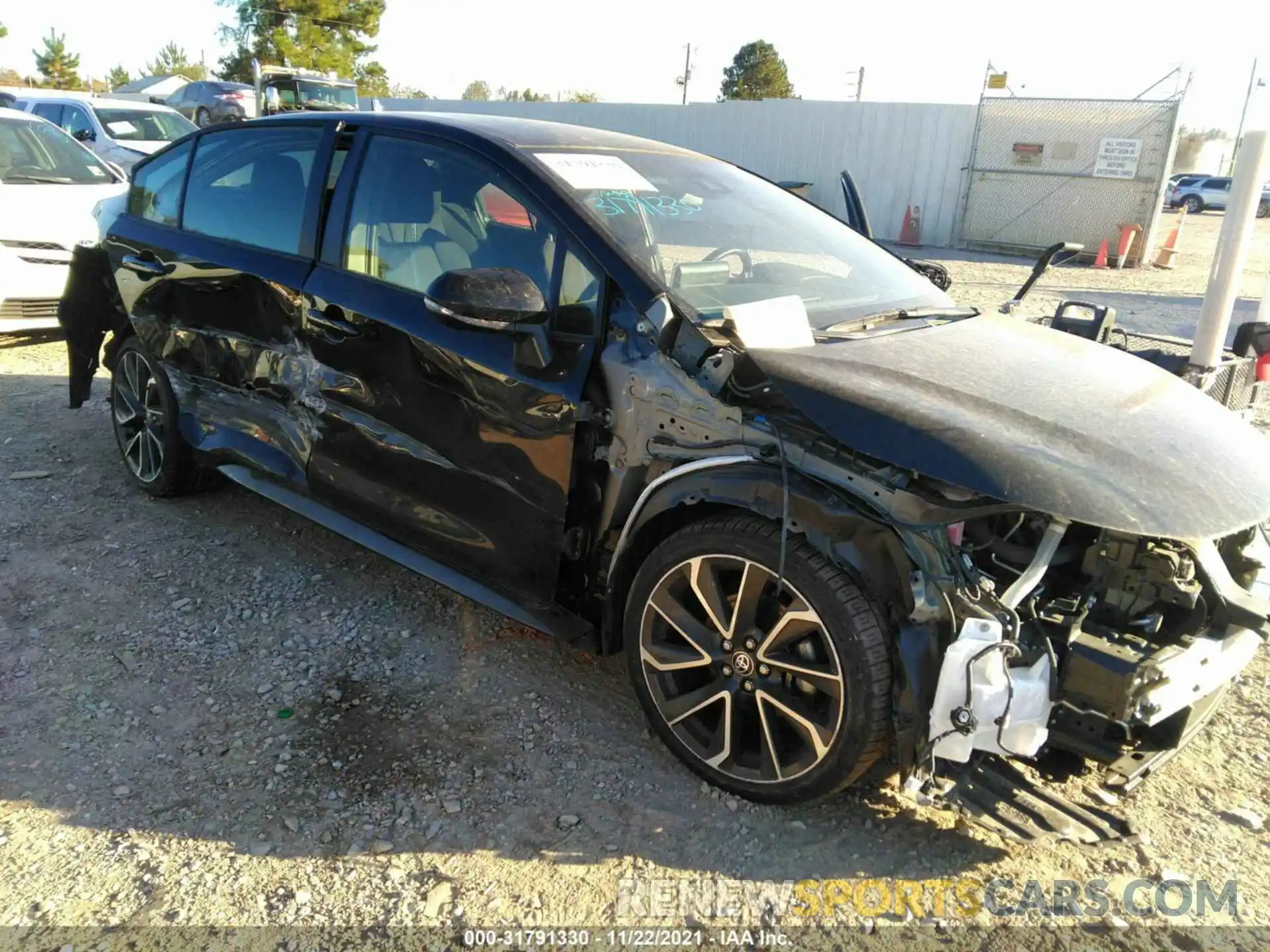 1 Photograph of a damaged car JTDS4MCE6MJ073689 TOYOTA COROLLA 2021