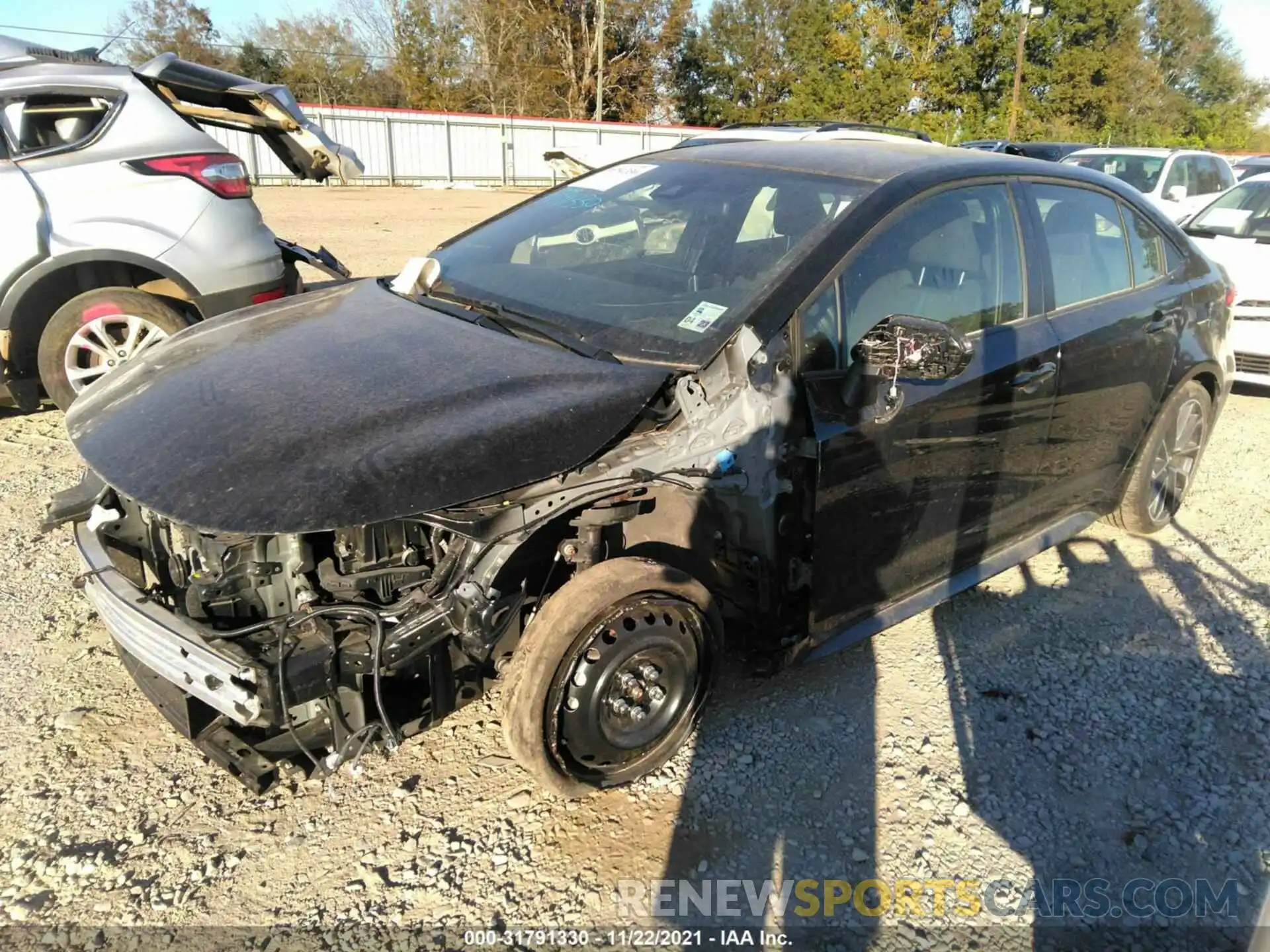 2 Photograph of a damaged car JTDS4MCE6MJ073689 TOYOTA COROLLA 2021