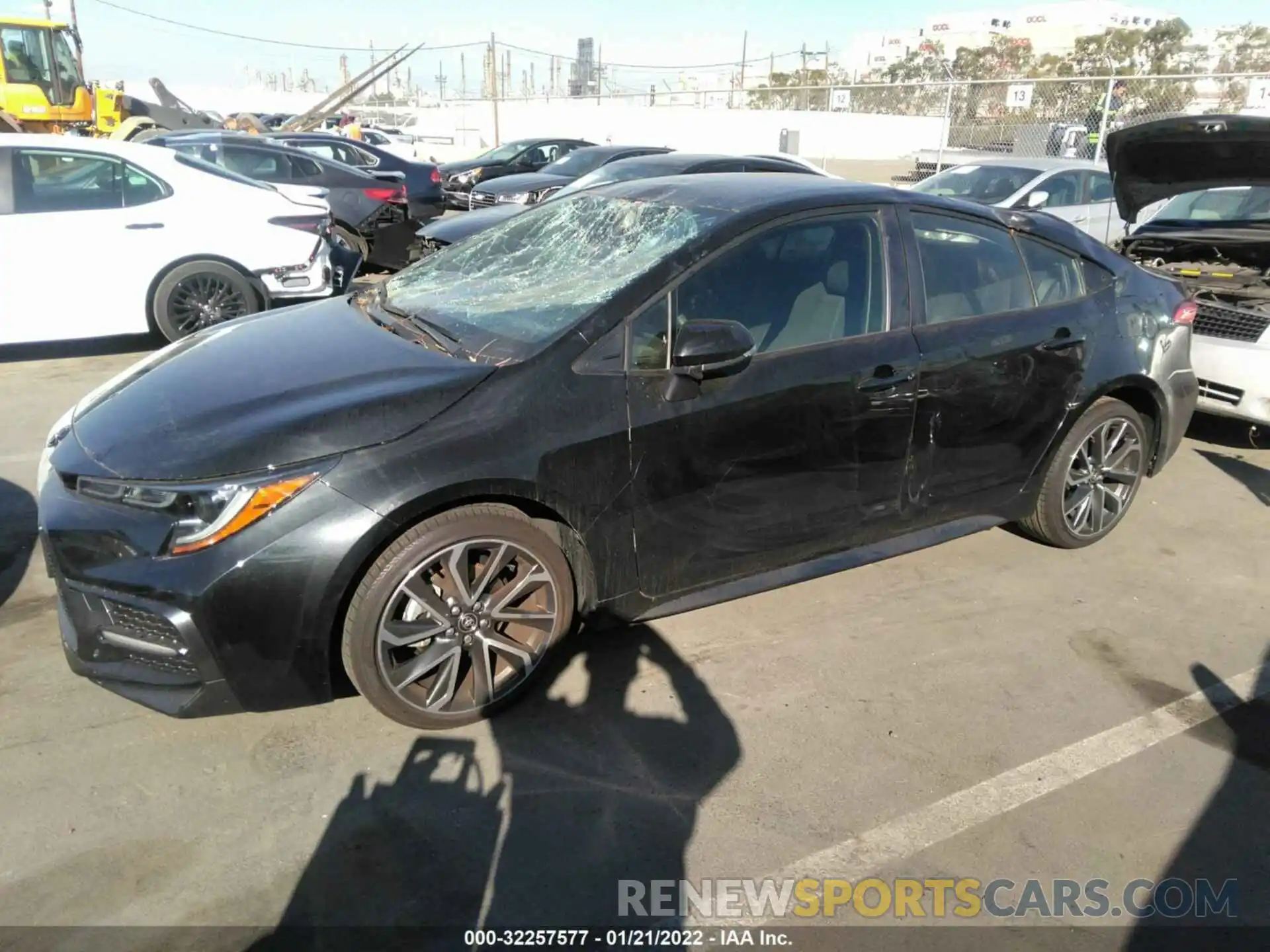 2 Photograph of a damaged car JTDS4MCE6MJ075877 TOYOTA COROLLA 2021