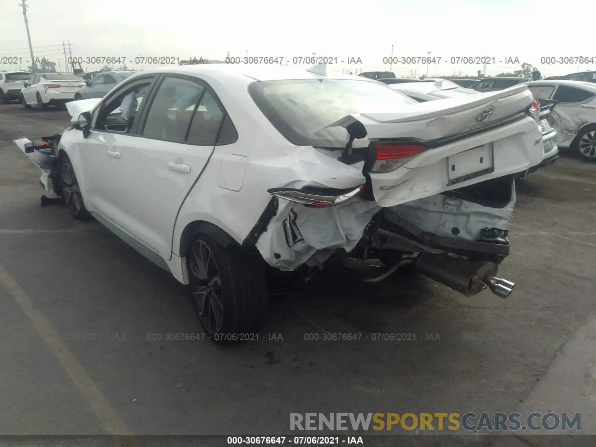 3 Photograph of a damaged car JTDS4MCE6MJ077189 TOYOTA COROLLA 2021