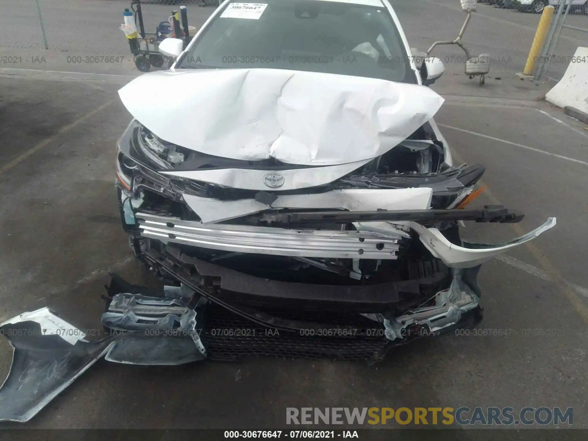 6 Photograph of a damaged car JTDS4MCE6MJ077189 TOYOTA COROLLA 2021