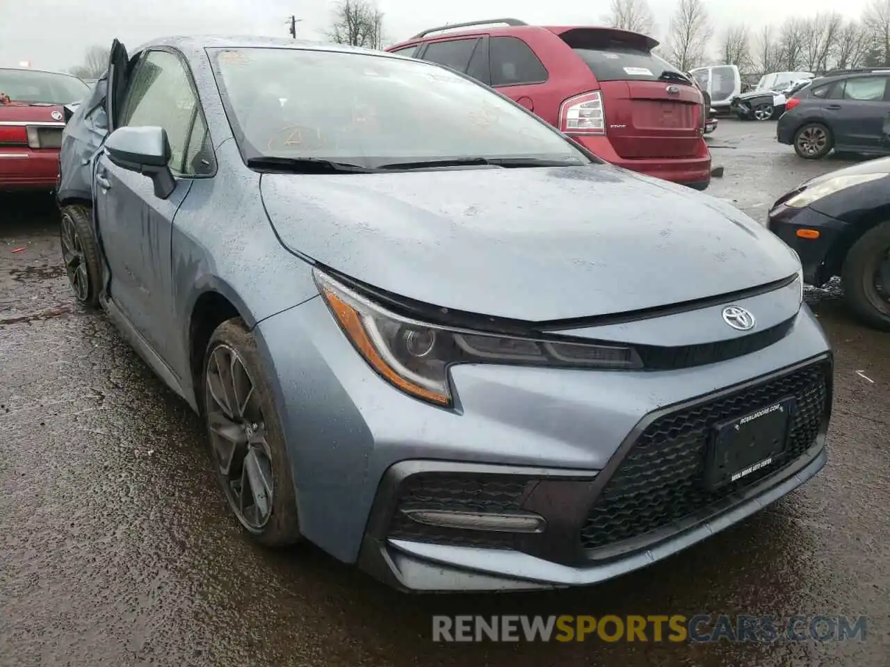 1 Photograph of a damaged car JTDS4MCE6MJ077693 TOYOTA COROLLA 2021