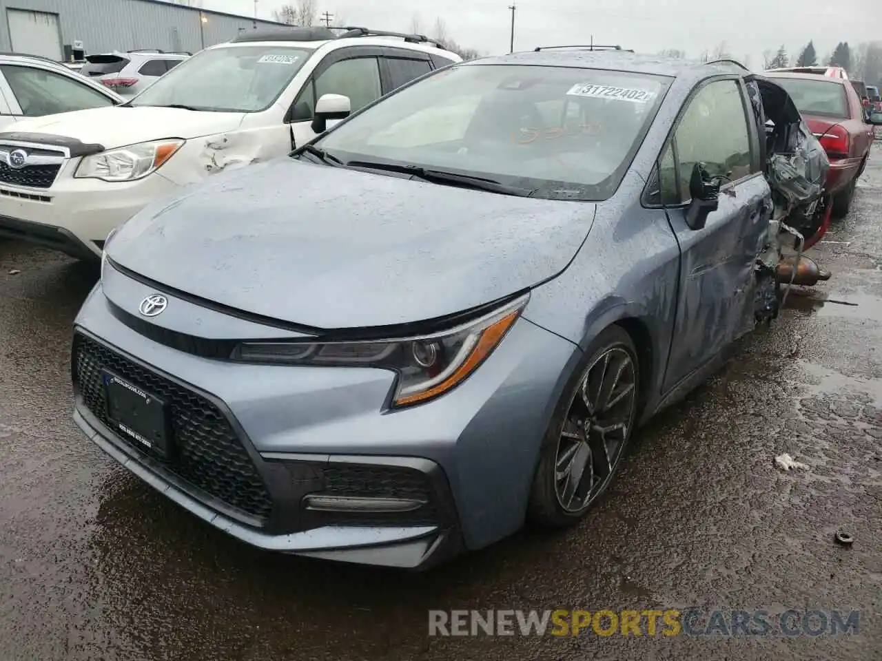 2 Photograph of a damaged car JTDS4MCE6MJ077693 TOYOTA COROLLA 2021